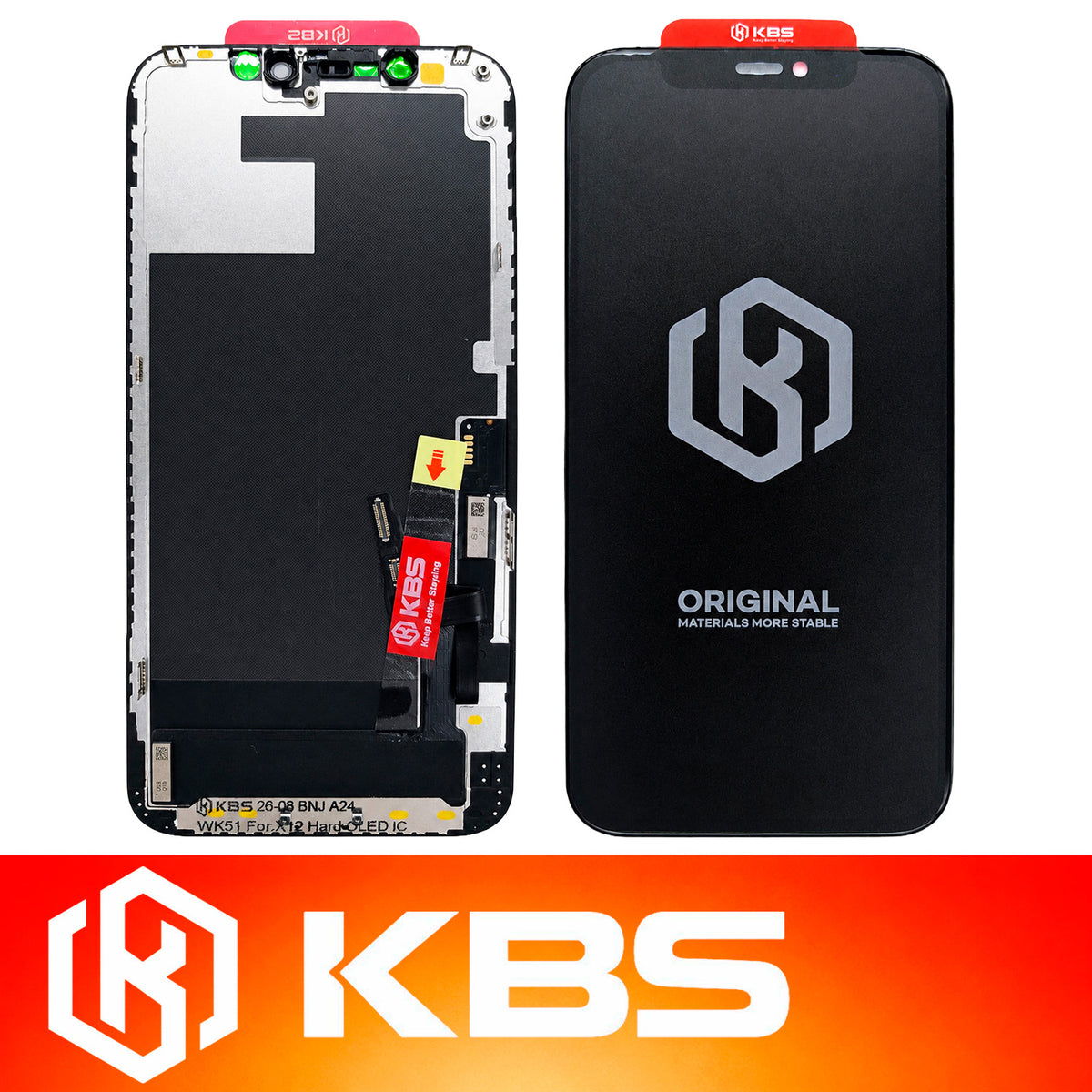 Pantalla Para iPhone 12 KBS Hard Oled Flicker-Free IC 60 Hz