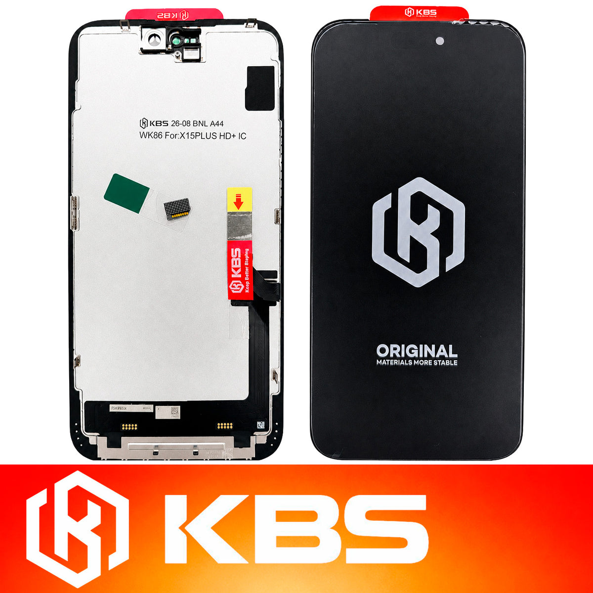 Pantalla Para iPhone 15 Plus KBS Hd+ Hdr10+ Dolby Vision IC 90 Hz