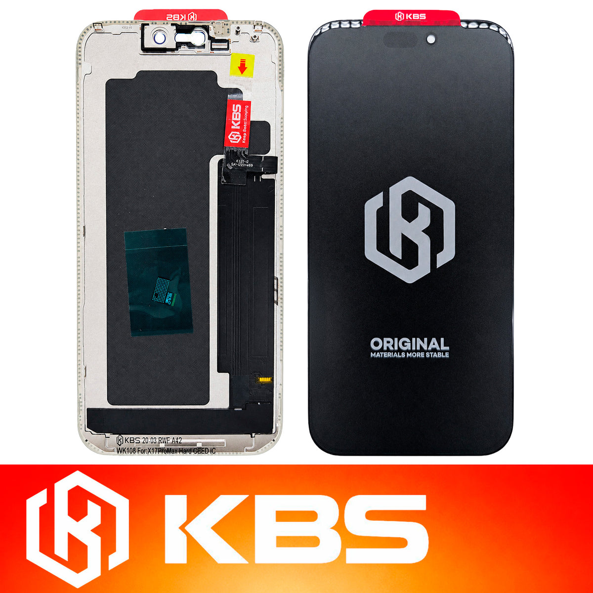 Pantalla Para iPhone 17 Pro Max Kbs Hard Oled IC 120 Hz