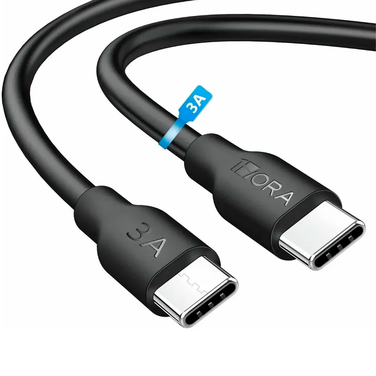 Cable USB-C a USB-C 1Hora CAB252 1m 3A 60W 480Mbps