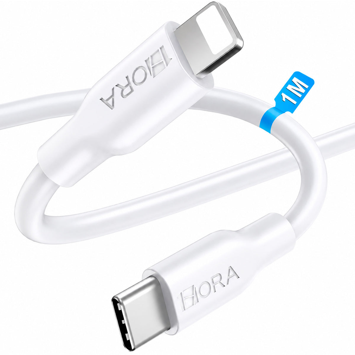 Cable 1Hora CAB258 USB-C a Lightning 1m 20W 3A 480Mbps