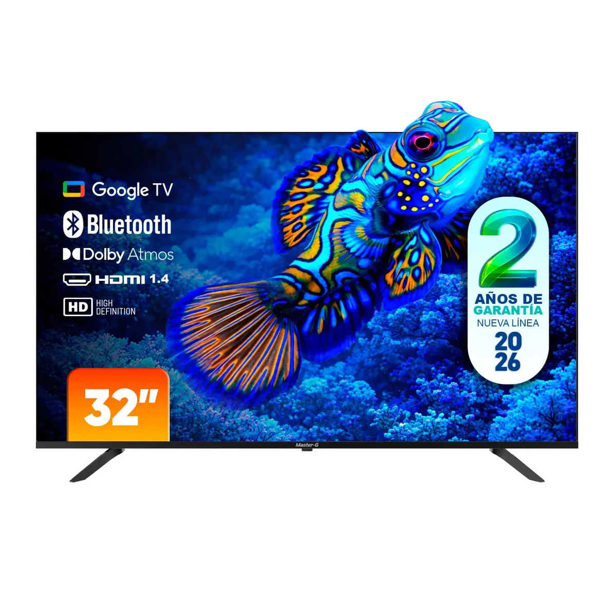 Smart TV LED Master-G 32 Google TV HD Bluetooth MGG32HFK5