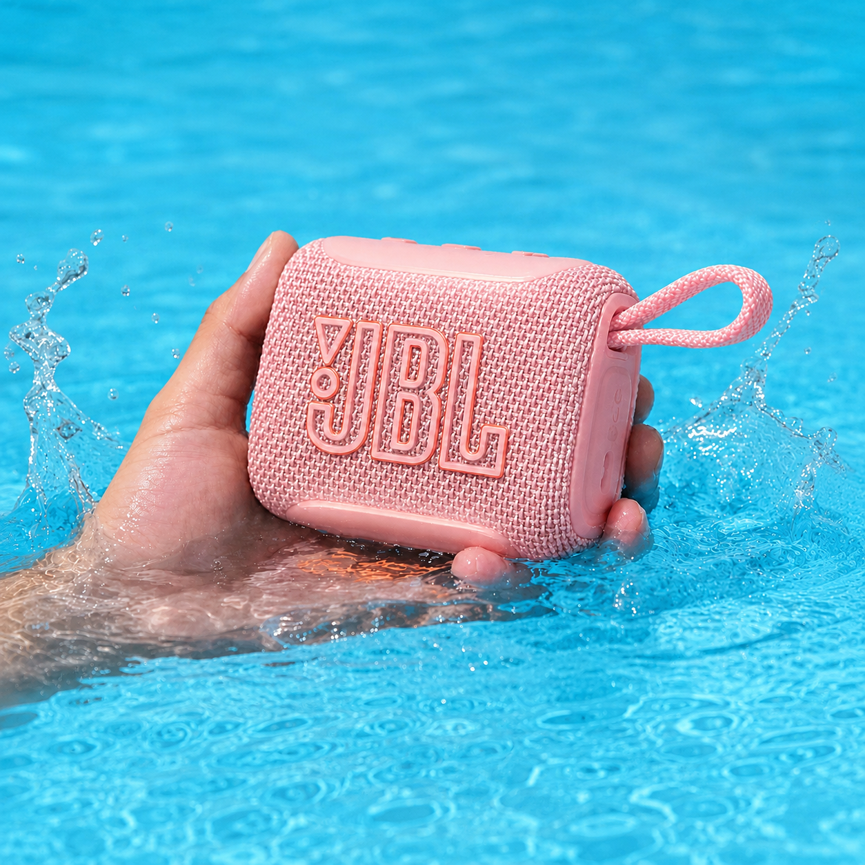 Parlante Jbl Go 5 Bluetooth Rosado 4.8w Ip68 Auracast