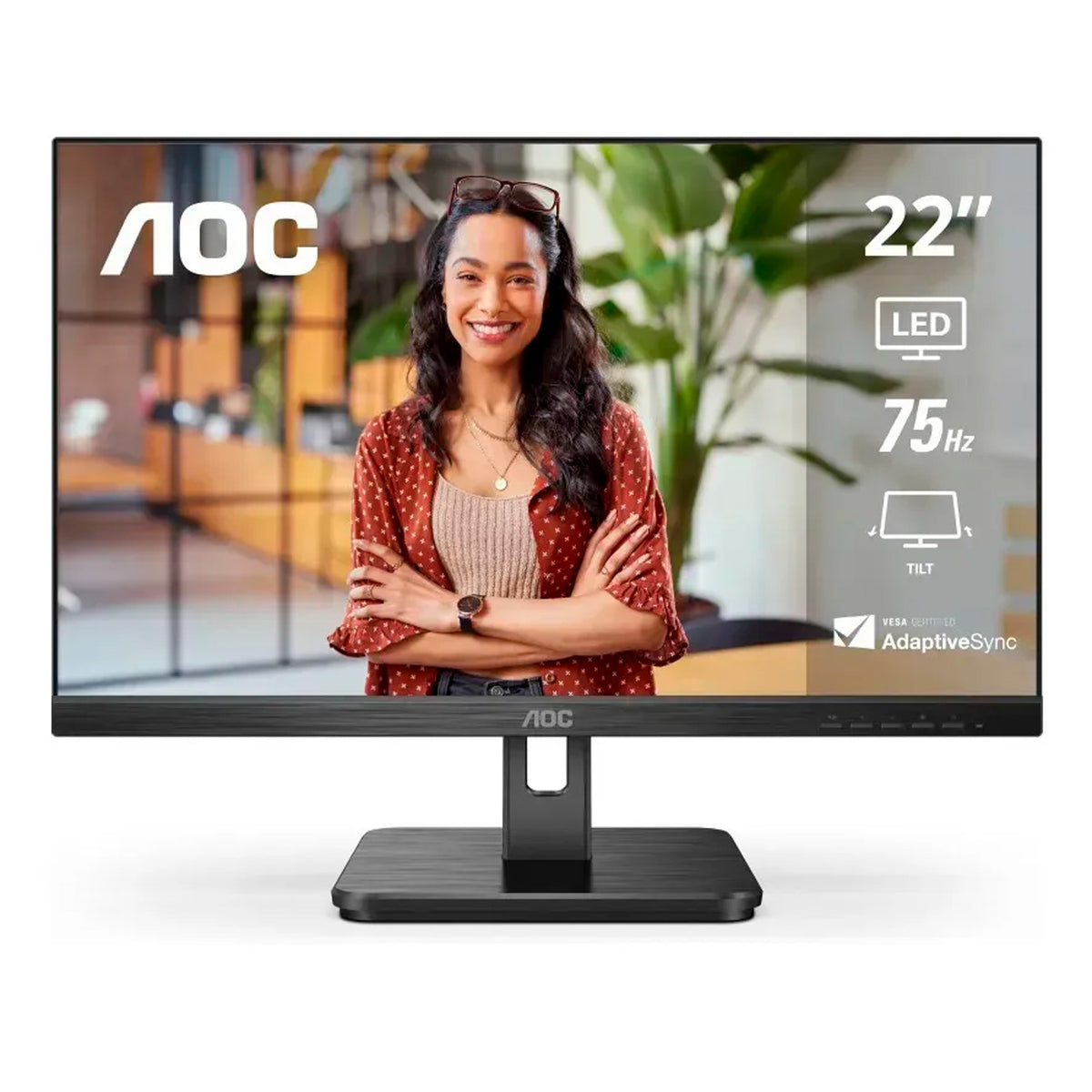 Monitor AOC 22E2HM 22" Full HD VA 75Hz 4ms HDMI VGA VESA