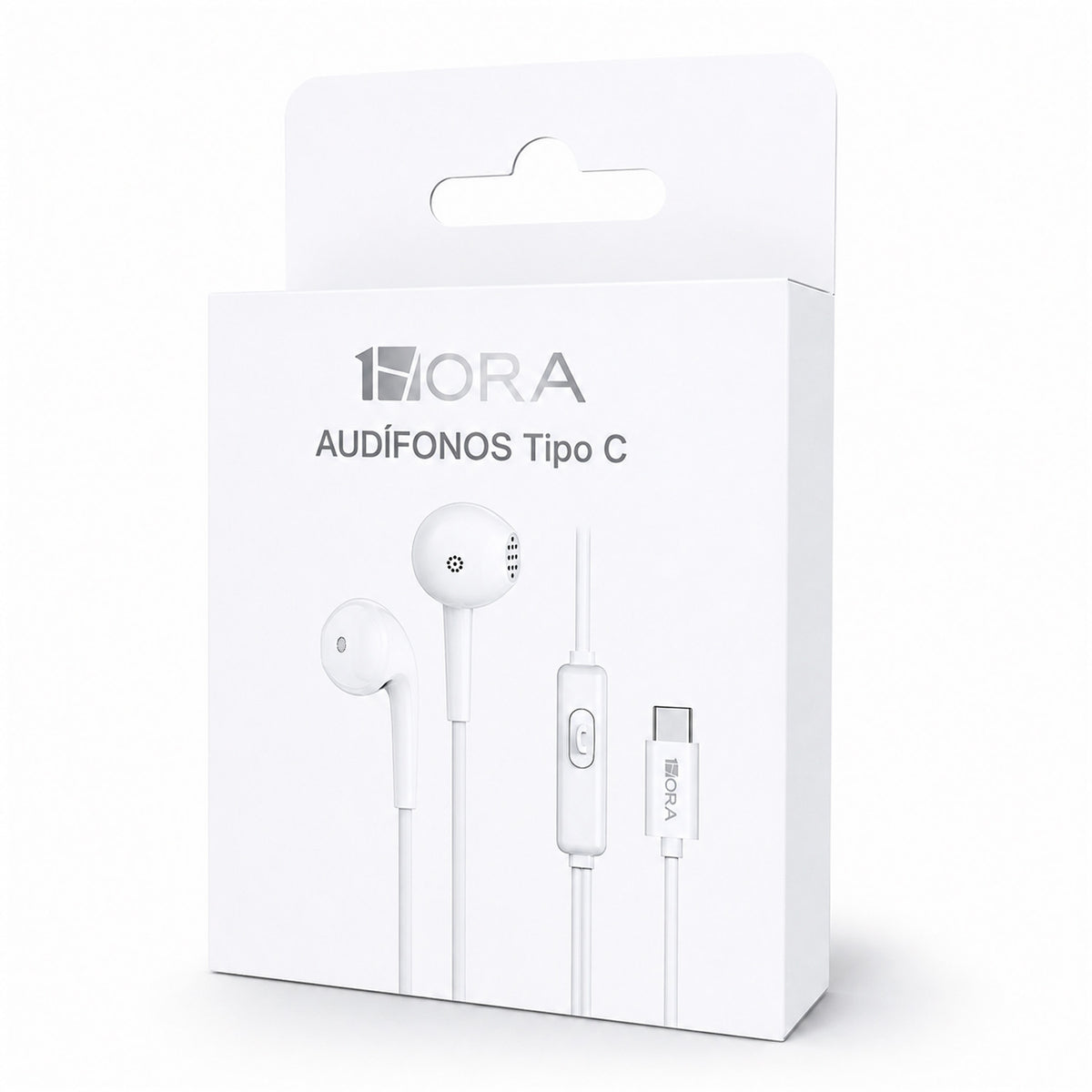 Audífonos 1Hora AUT124 In-Ear USB-C Con Micrófono Blanco