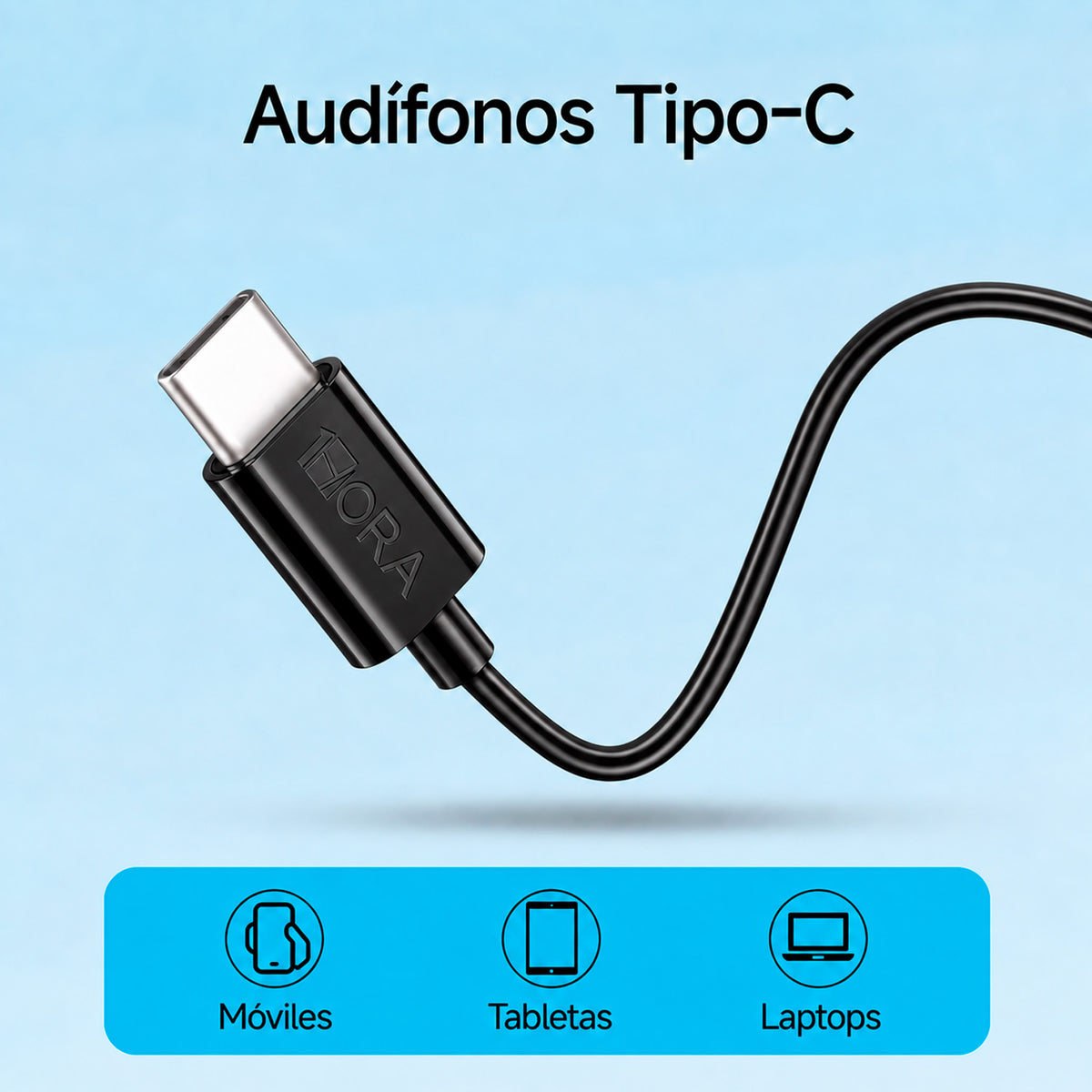 Audífonos In Ear USB-C Cable 1.2m Micrófono 1Hora AUT125