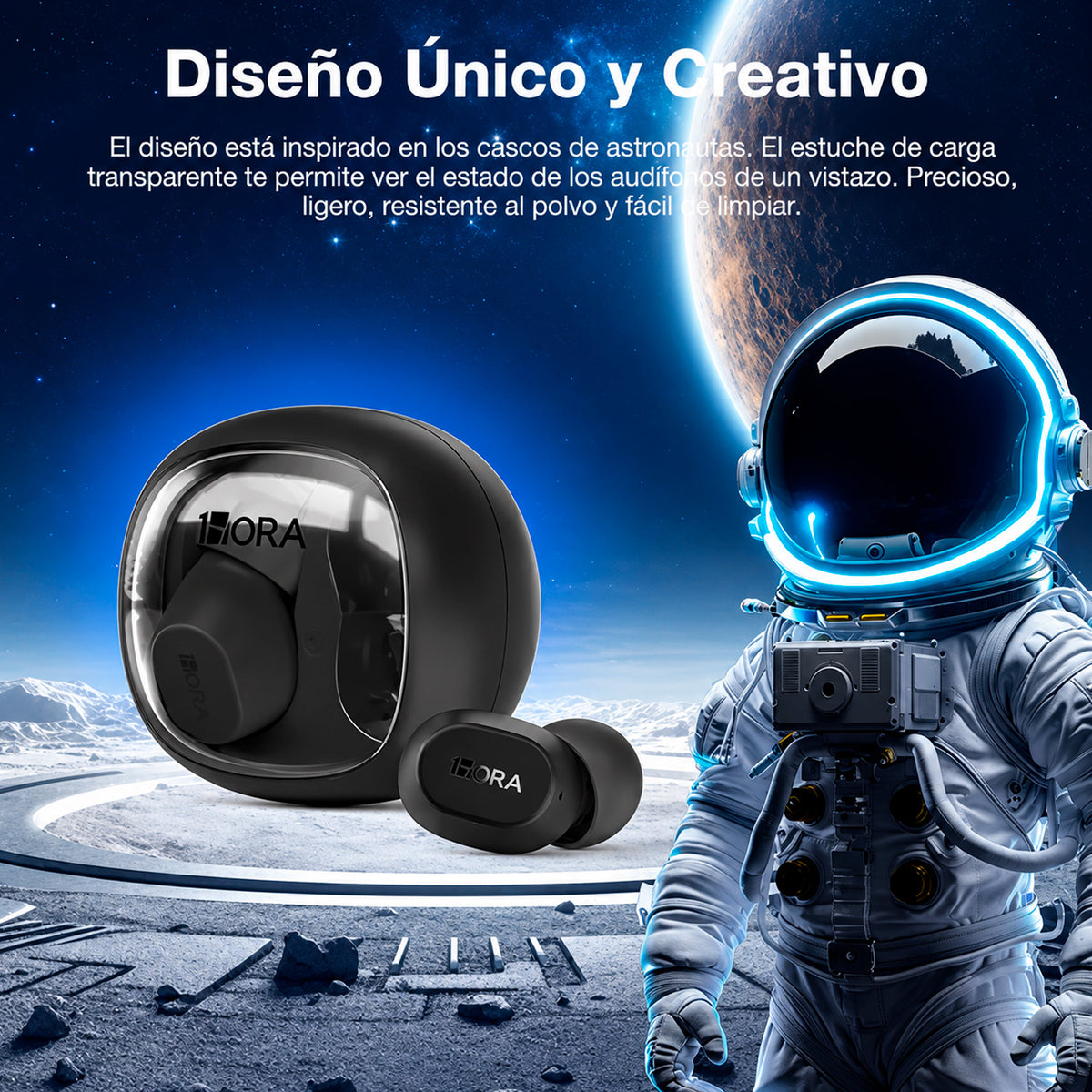 Audífonos Inalámbricos TWS Bluetooth 5.3 USB-C 1Hora AUT208
