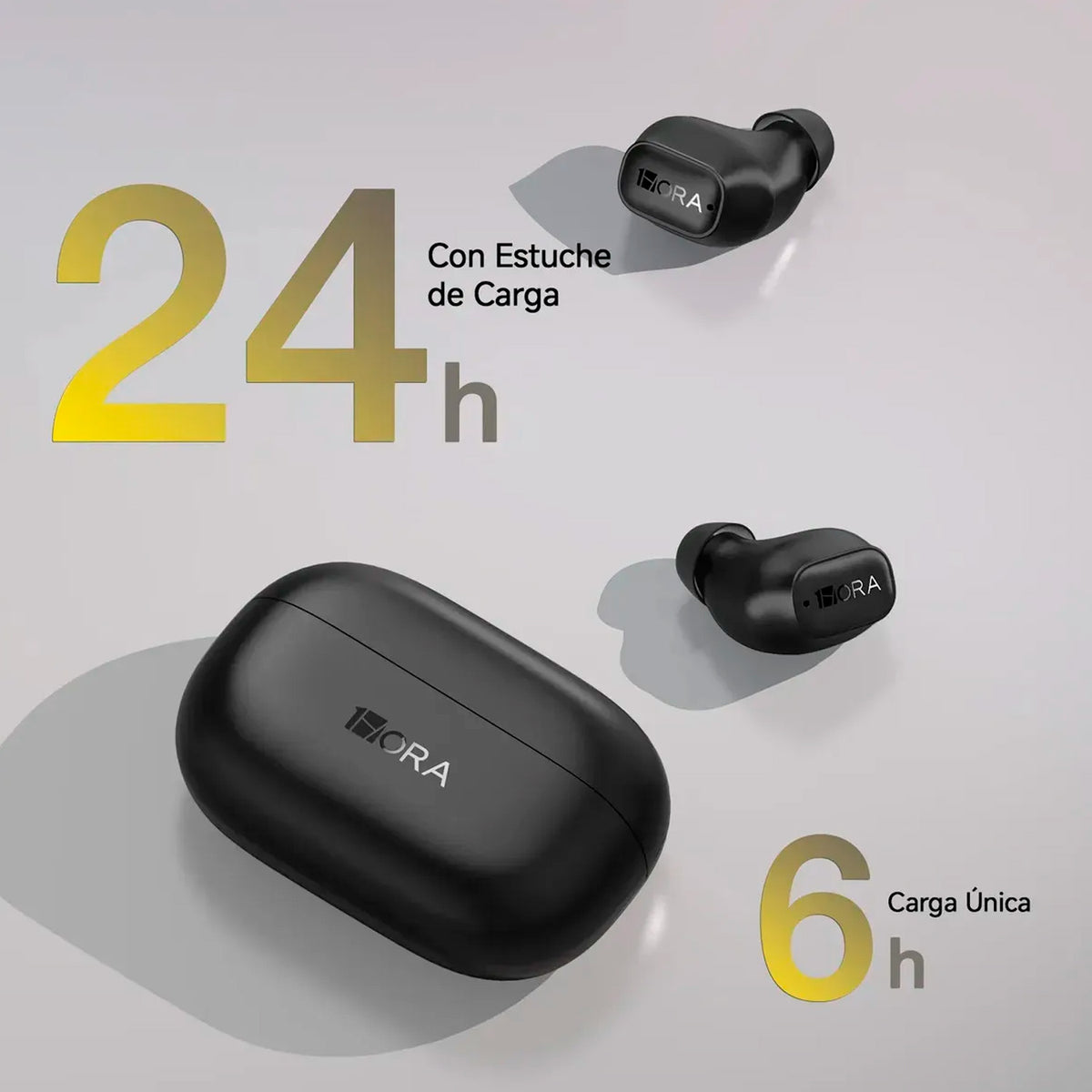 Audífonos Inalámbricos TWS Bluetooth 6.0 USB-C 1Hora AUT212