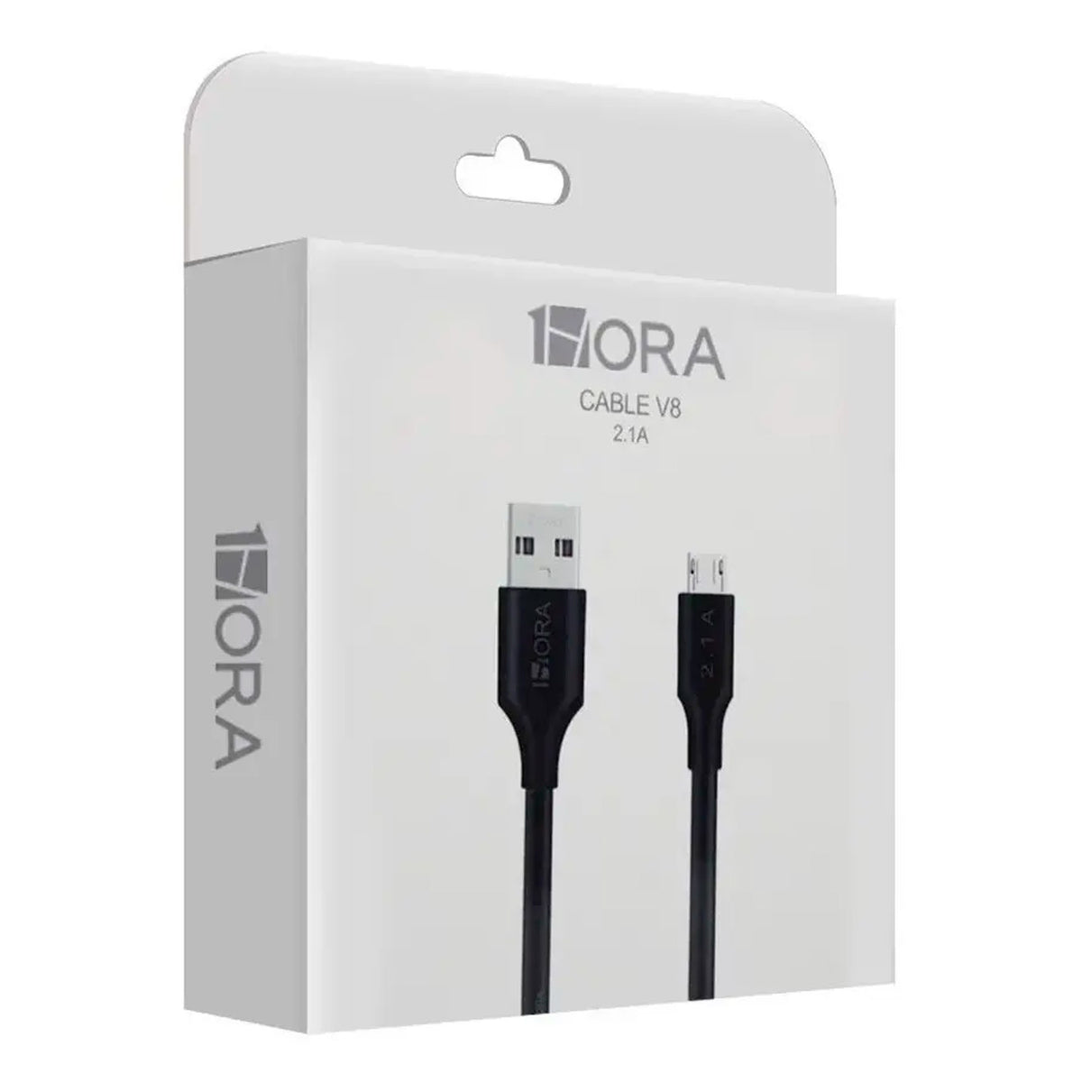 Cable 1Hora CAB236 USB-A a Micro USB 1m 2.1A 18W QC 3.0