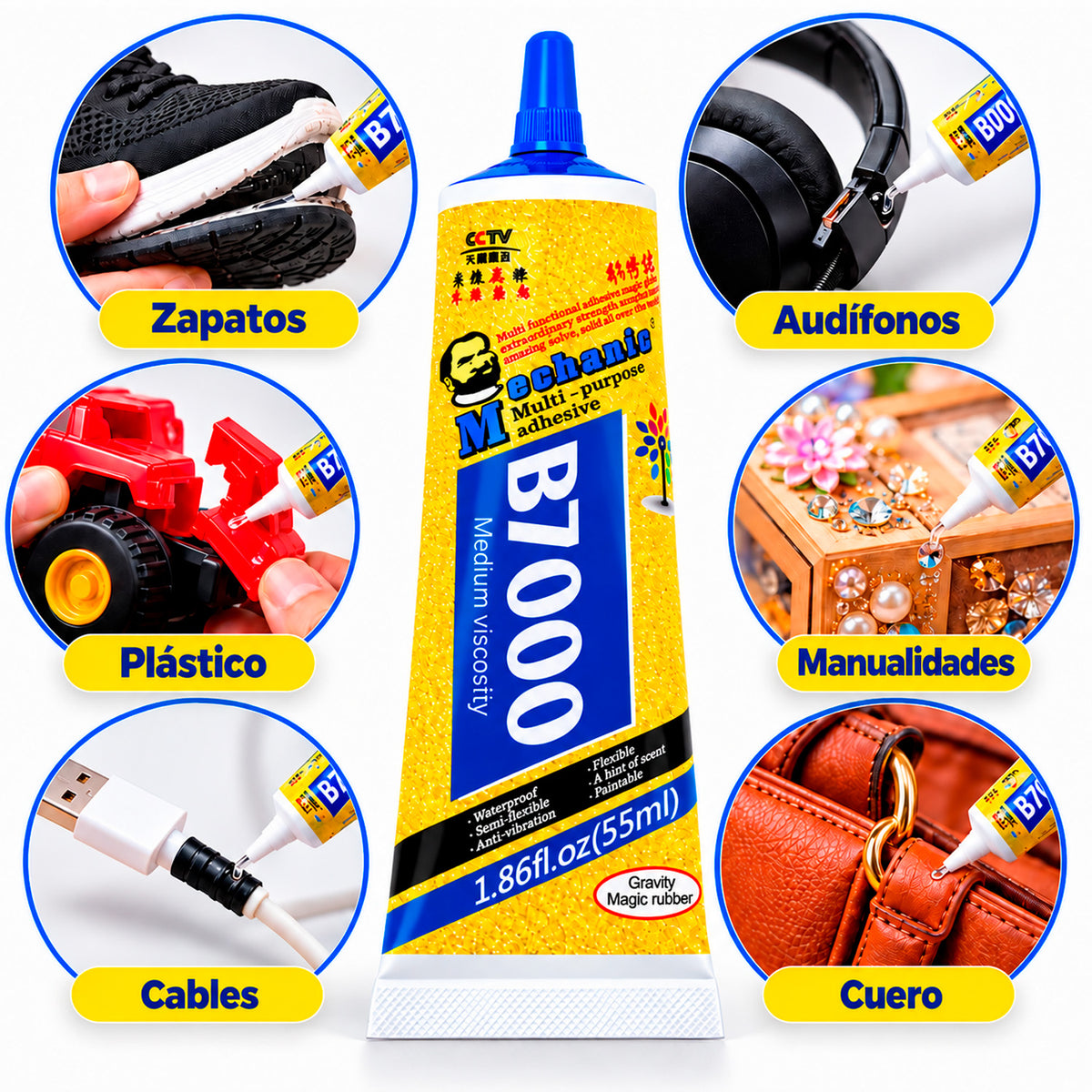 Pegamento Liquido Mechanic B7000 Pantallas Y Otros 55 Ml
