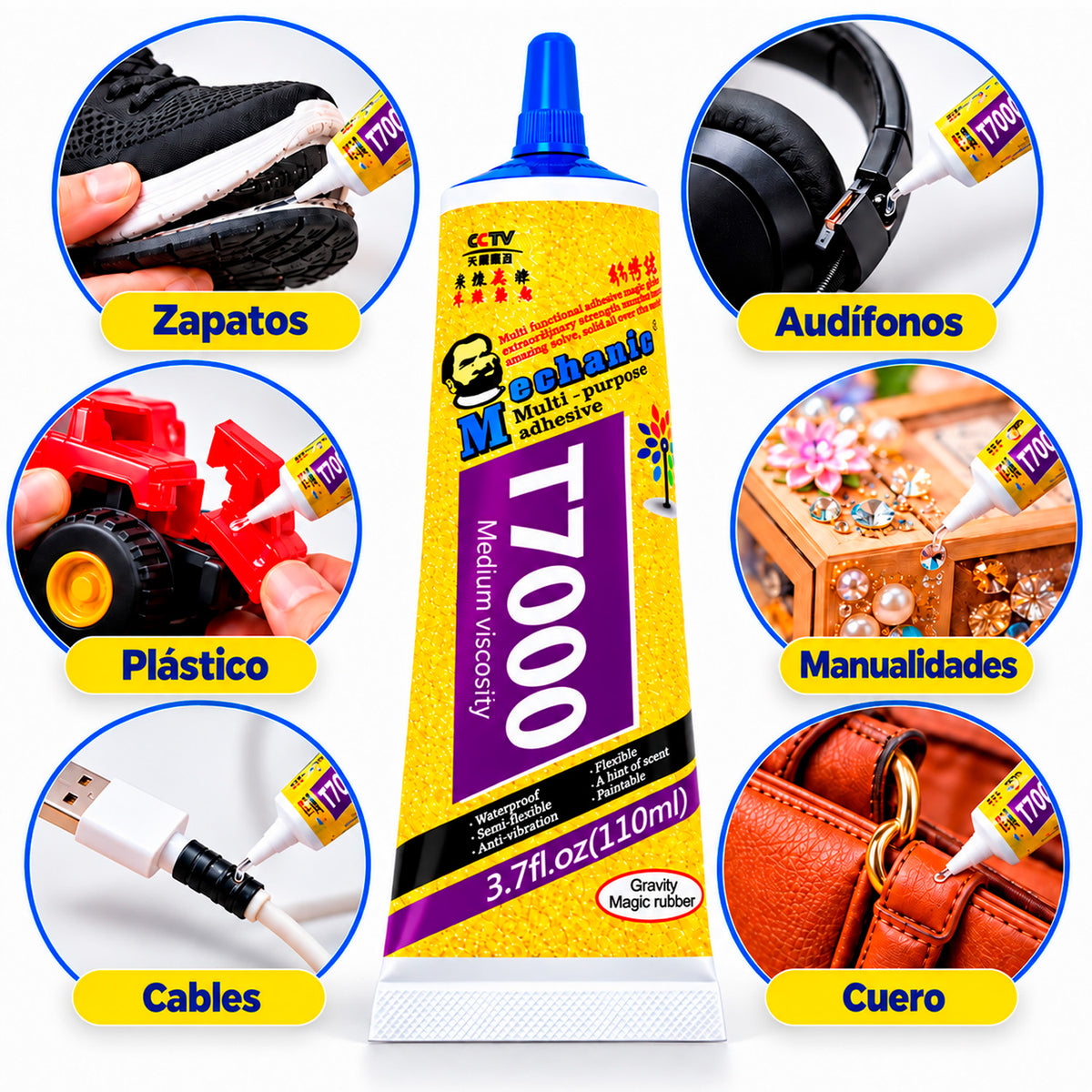 Pegamento Liquido Mechanic T7000 Pantallas Y Otros 110 Ml