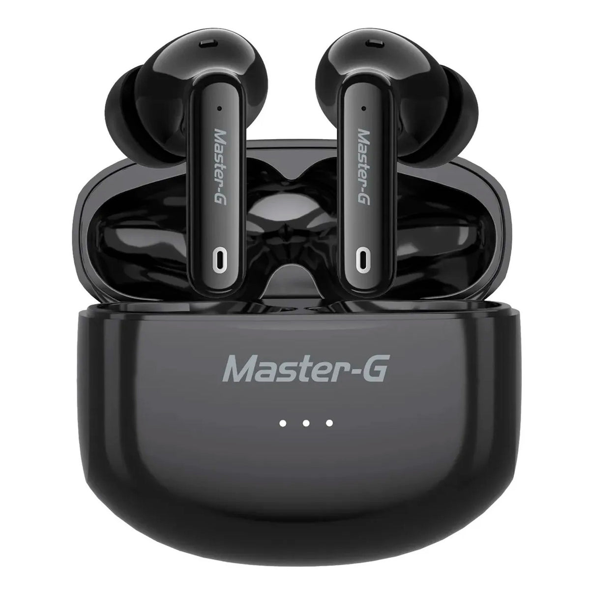 Audífonos Bluetooth Master-G MGBUDS22B TWS ANC 5.3 In-Ear con App y Estuche de Carga