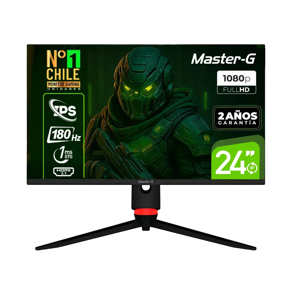 Monitor Gamer Pivote Master-G MGMG2440 24 IPS FHD 180Hz 1ms