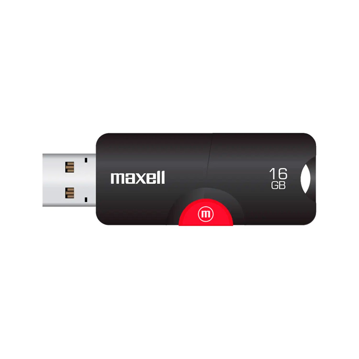 Pendrive USB 16GB Maxell Flix Diseño Retractil Compatible MAC Windows Multiuso Rapida Transferencia