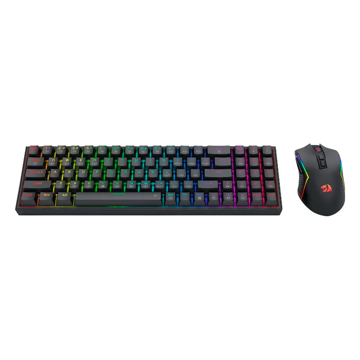Kit Teclado Mecánico Mouse Gamer Redragon S136 Bluetooth RGB
