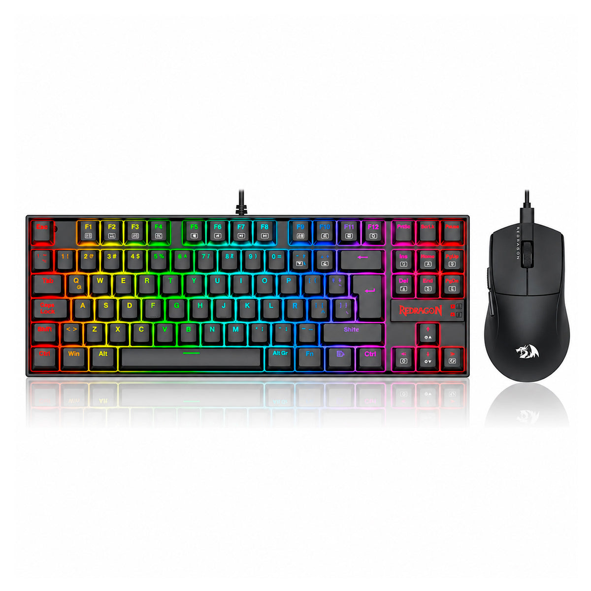Kit Teclado Mouse Gamer Redragon S145 K552 RGB Español
