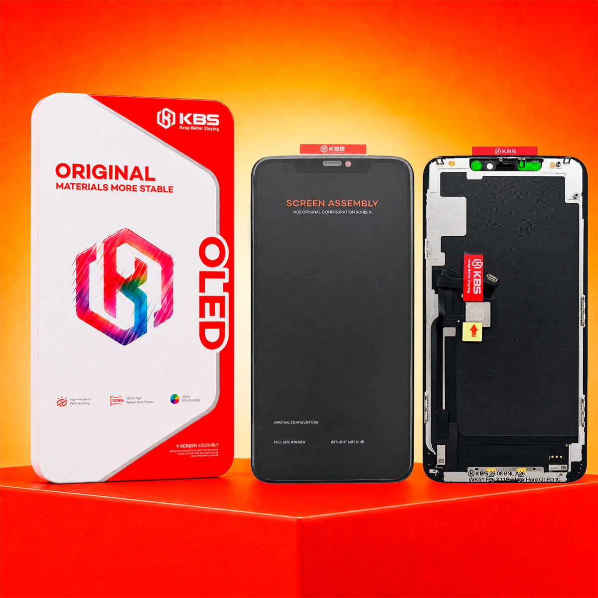 Pantalla Para iPhone 11 Pro Max KBS Hard Oled Dimming IC 60 Hz
