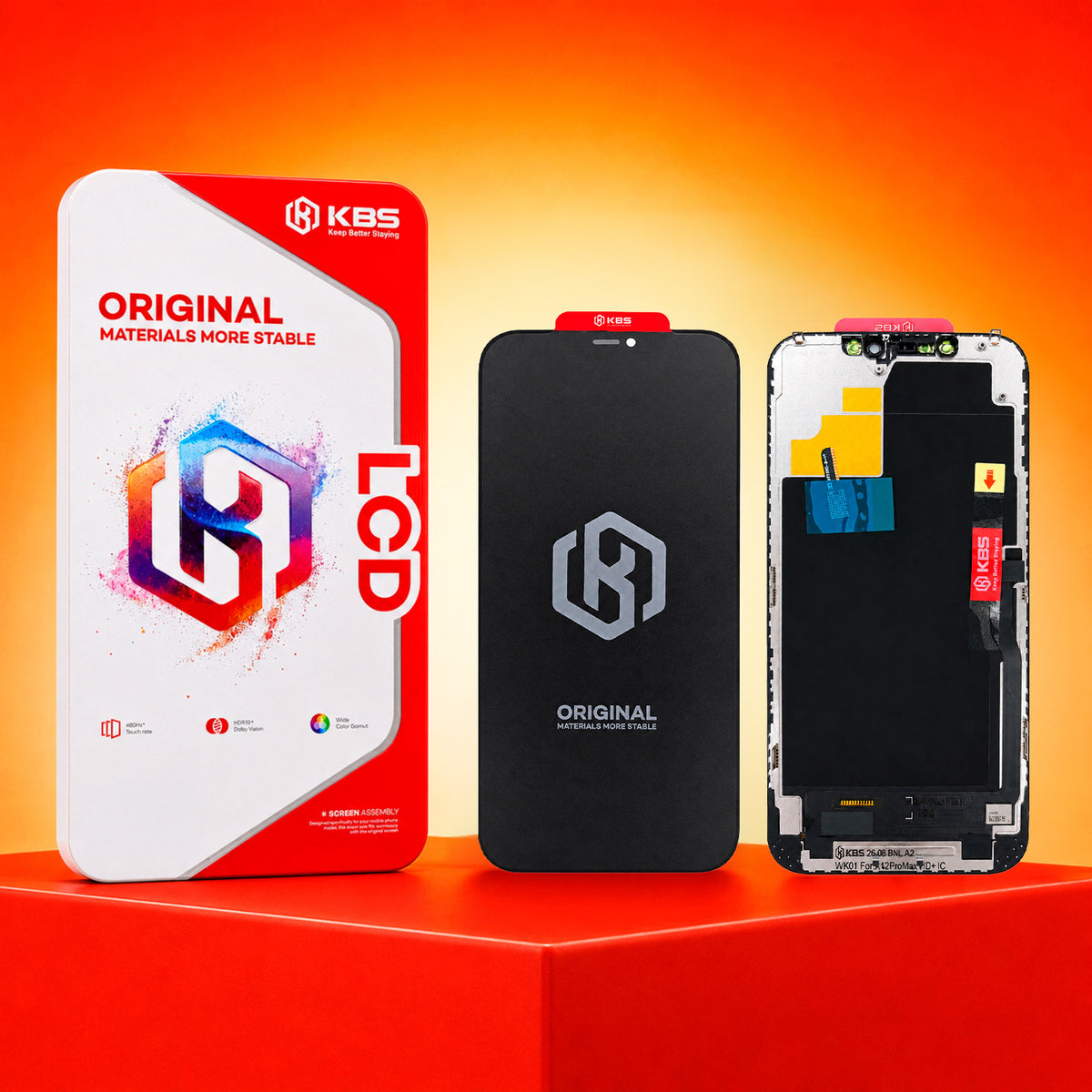 Pantalla Para iPhone 12 Pro Max KBS Hd+ Hdr10 Dolby Vision IC 60 Hz