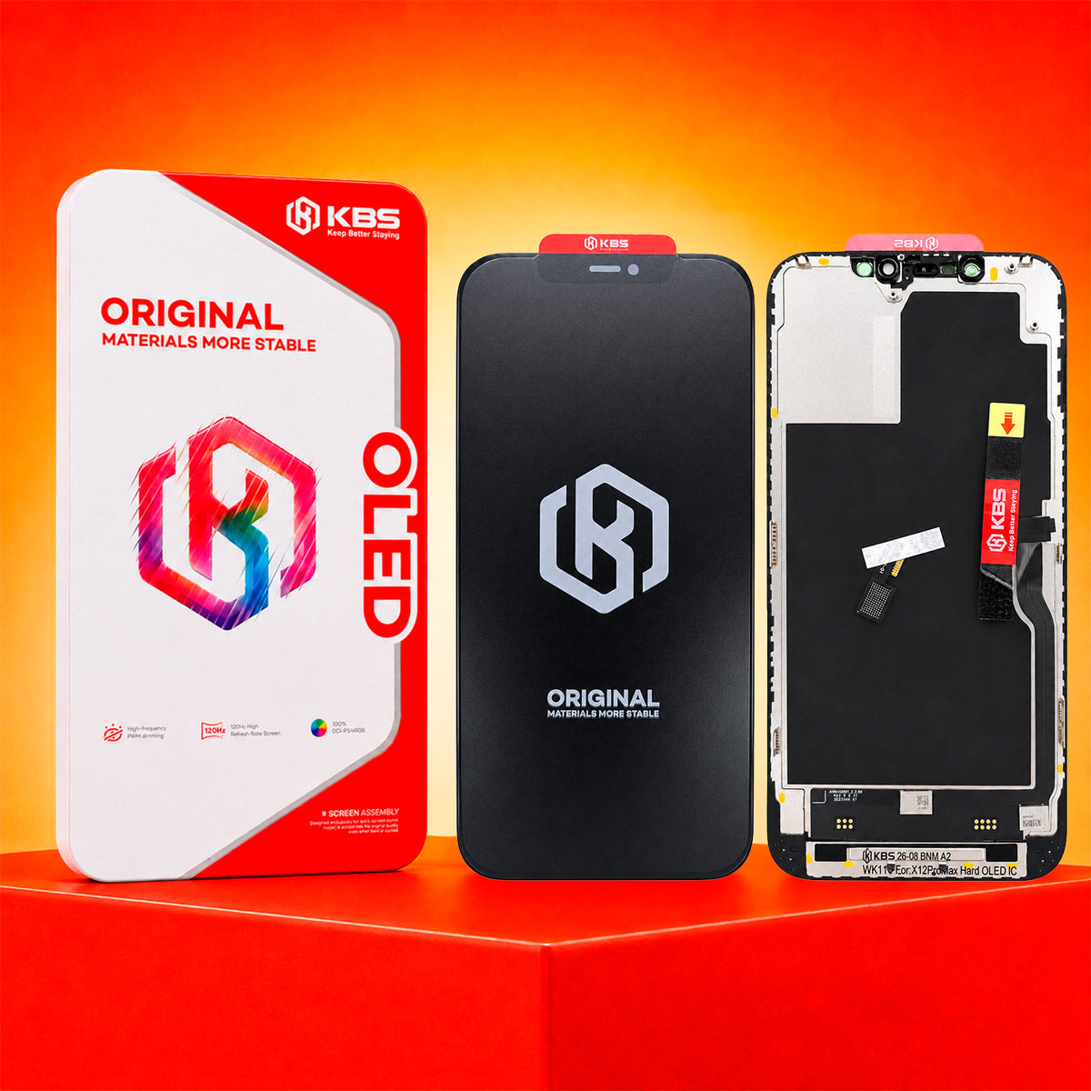 Pantalla Para iPhone 12 Pro Max KBS Hard Oled Dimming IC 60 Hz