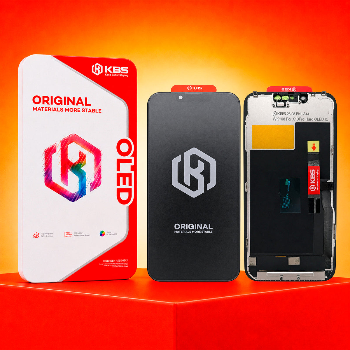 Pantalla Para iPhone 13 Pro KBS Hard Oled Dimming IC 120 Hz