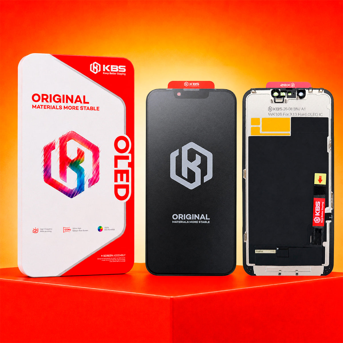 Pantalla Compatible iPhone 13 OLED KBS IC 120 Hz Premium