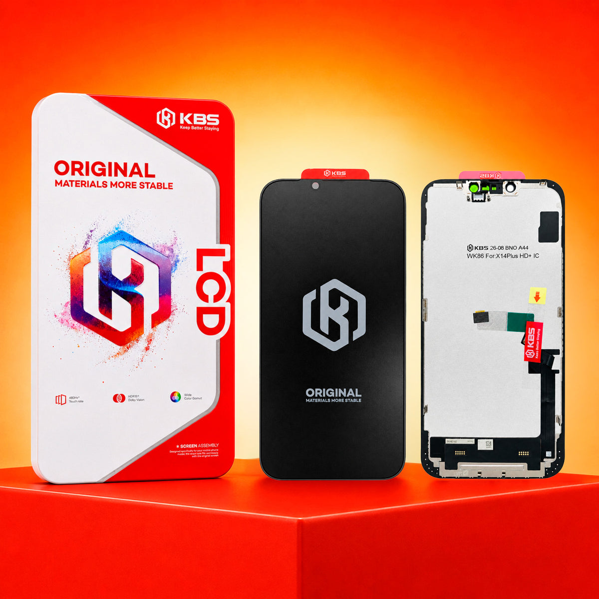 Pantalla Para iPhone 14 Plus KBS Hd+ Hdr10+ Dolby Vision IC 90 Hz