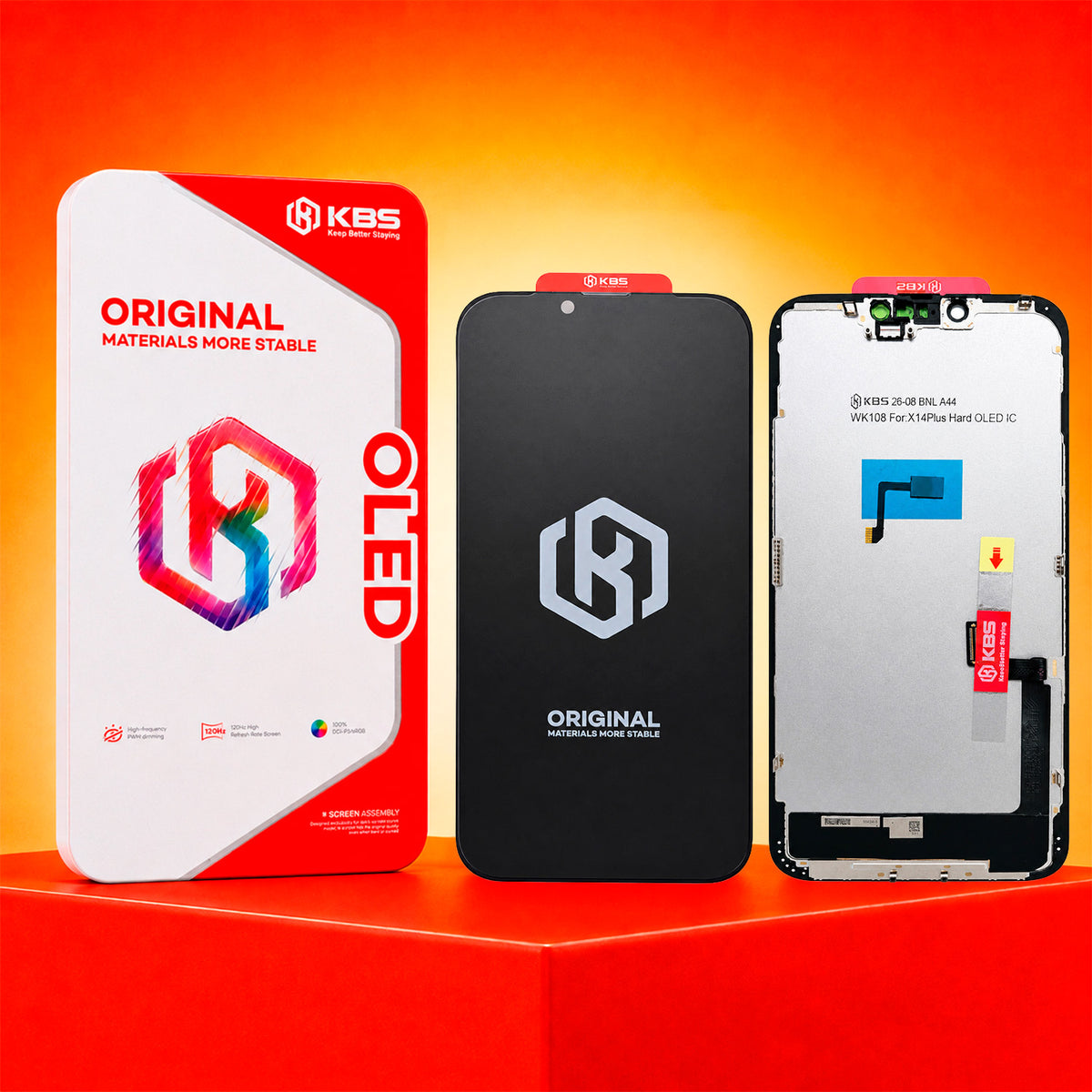 Pantalla Para iPhone 14 Plus Kbs Hard Oled Dimming IC 120 Hz