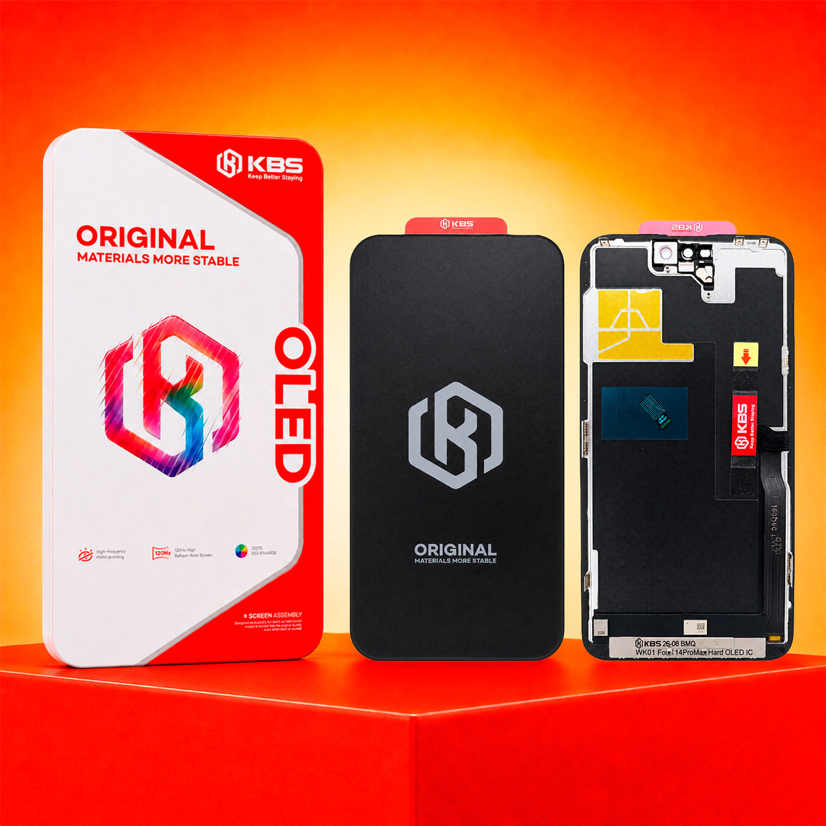 Pantalla Para iPhone 14 Pro Max KBS Hard Oled IC 120 Hz