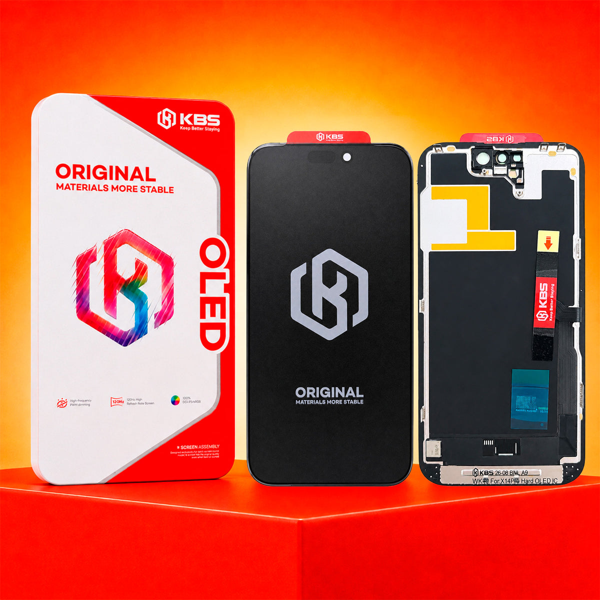 Pantalla Para iPhone 14 Pro Kbs Hard Oled Dimming IC 120 Hz