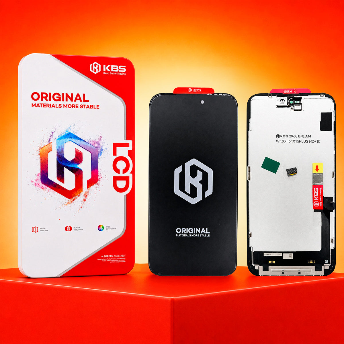 Pantalla Para iPhone 15 Plus KBS Hd+ Hdr10+ Dolby Vision IC 90 Hz