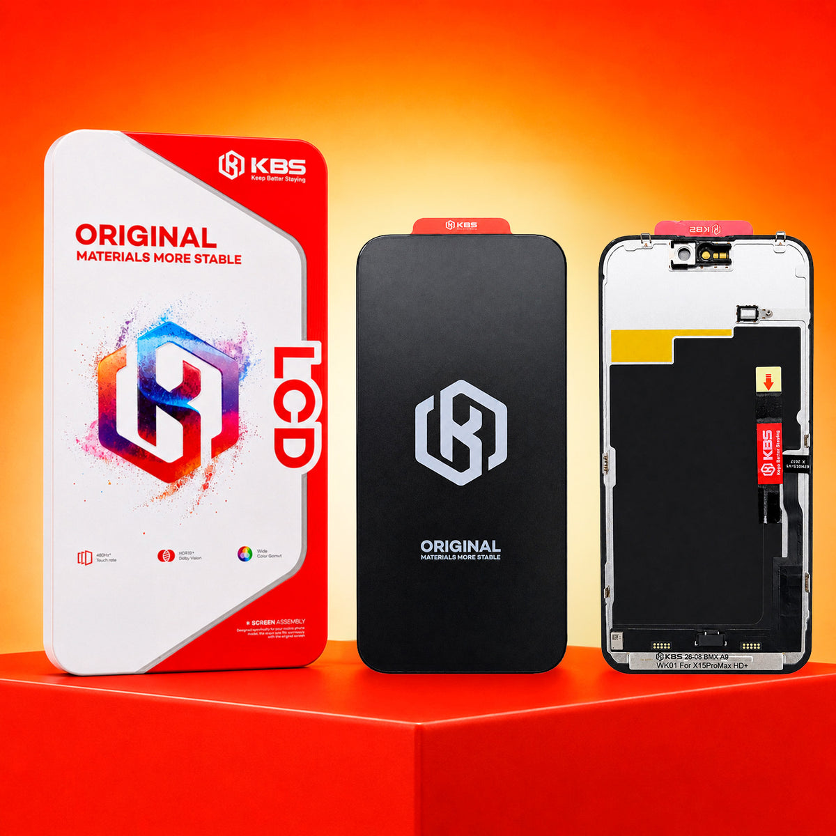 Pantalla Para iPhone 15 Pro Max KBS Hd+ Hdr10 Dolby Vision 120 Hz