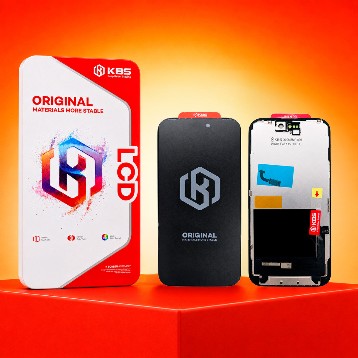 Pantalla Para iPhone 15 KBS Hd+ Hdr10+ IC Dolby Vision 90 Hz
