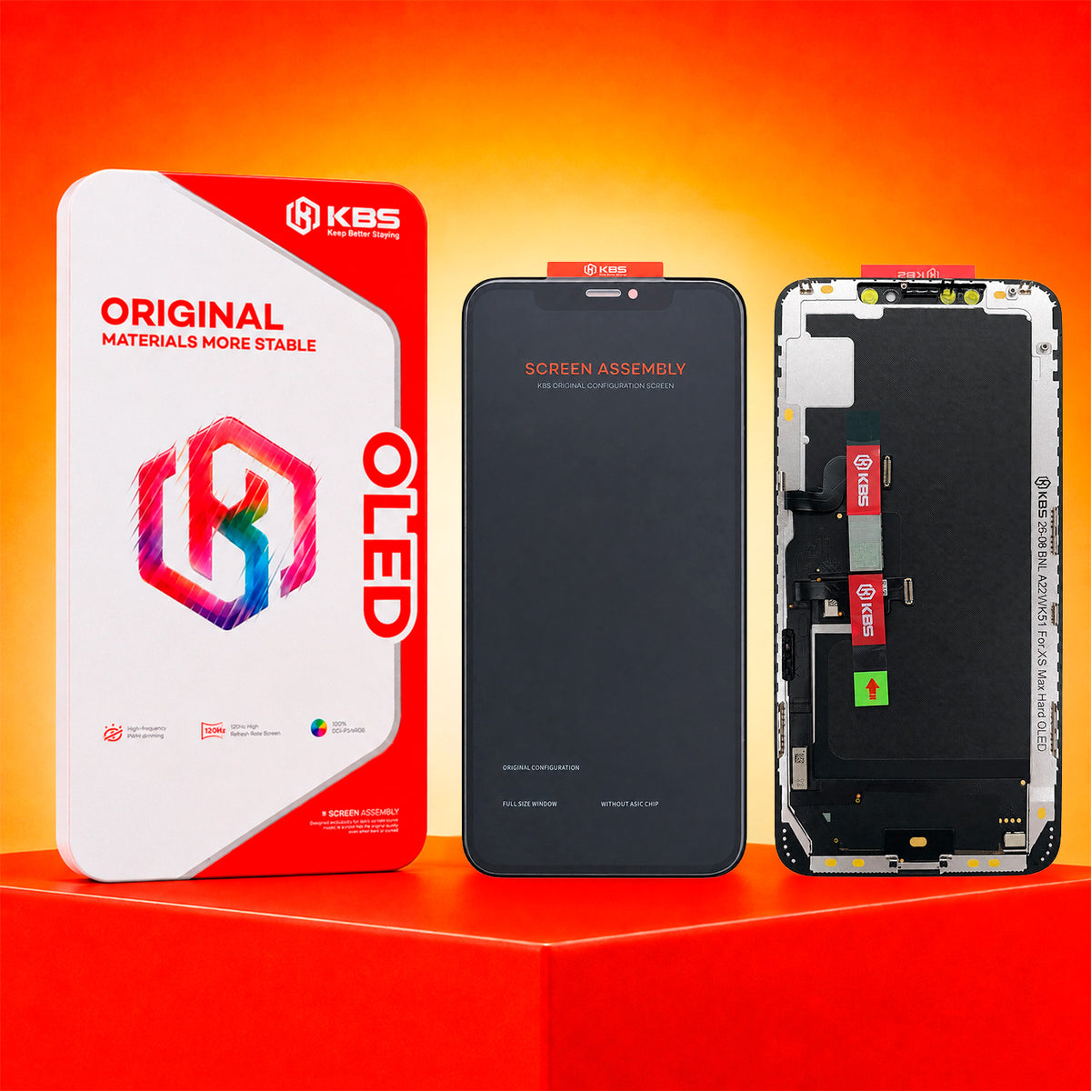 Pantalla Para iPhone XS Max KBS Hard Oled Flicker-Free 60 Hz