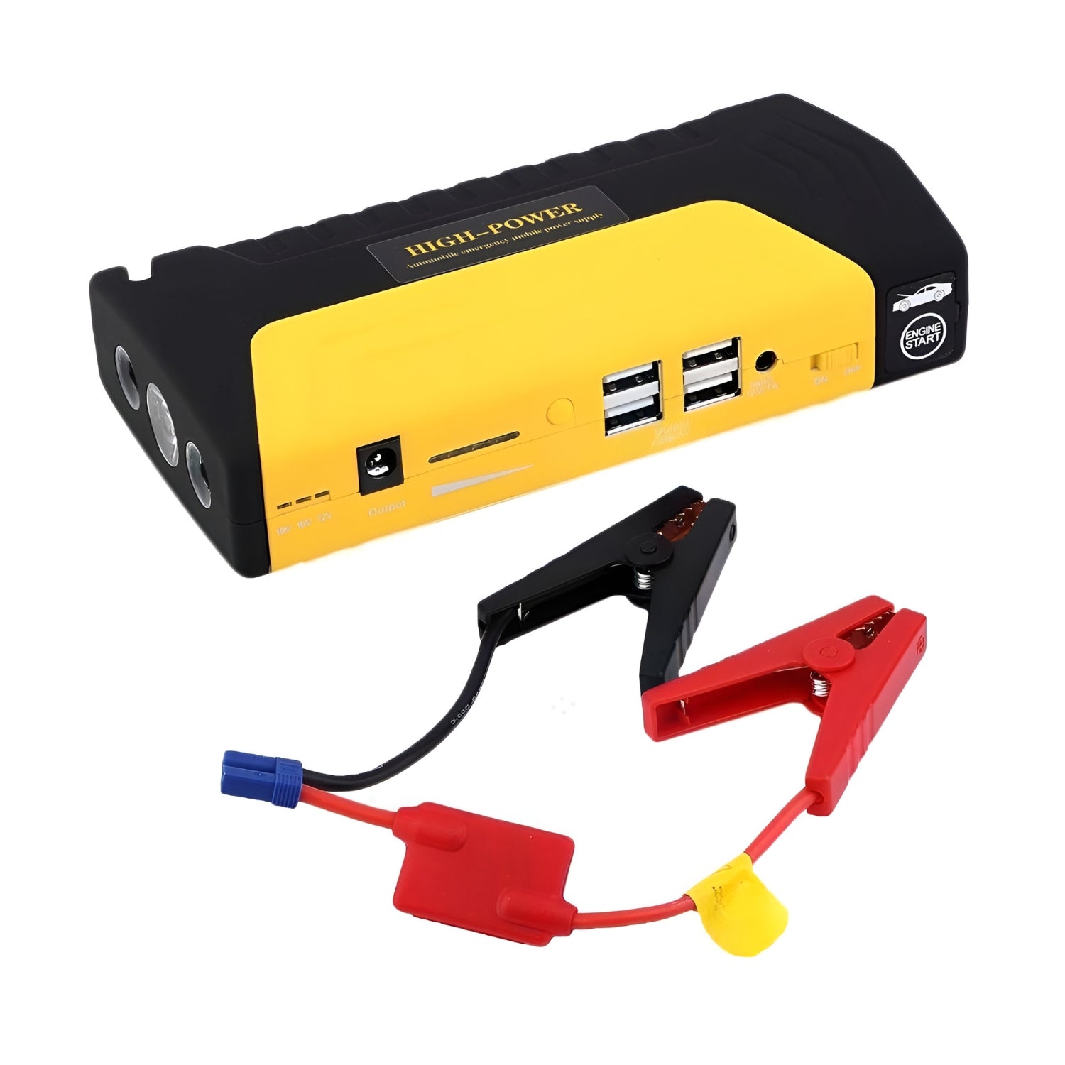 Partidor de Auto Bateria Powerbank Cargador USB Celular 12V