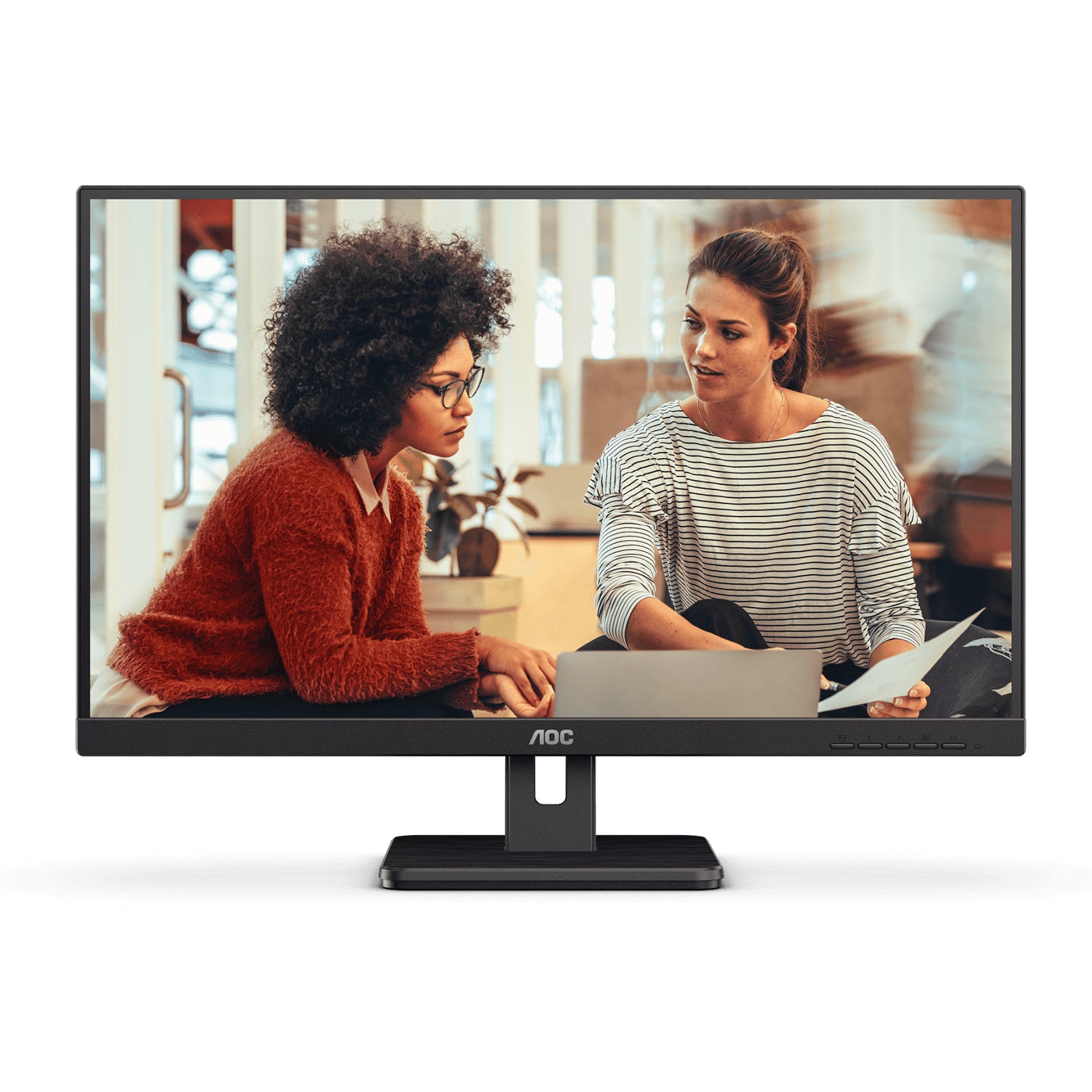 Monitor AOC 24E3H2 24in LED FHD IPS 100Hz 4ms Ultra Delgado AdaptiveSync Flicker Free Vesa HDMI