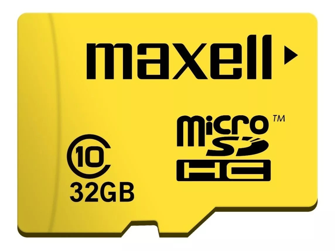 Tarjeta de Memoria MicroSD 32GB Maxell SDHC Clase 10 + Adaptador UHS-1 90MB/s Multiples Usos