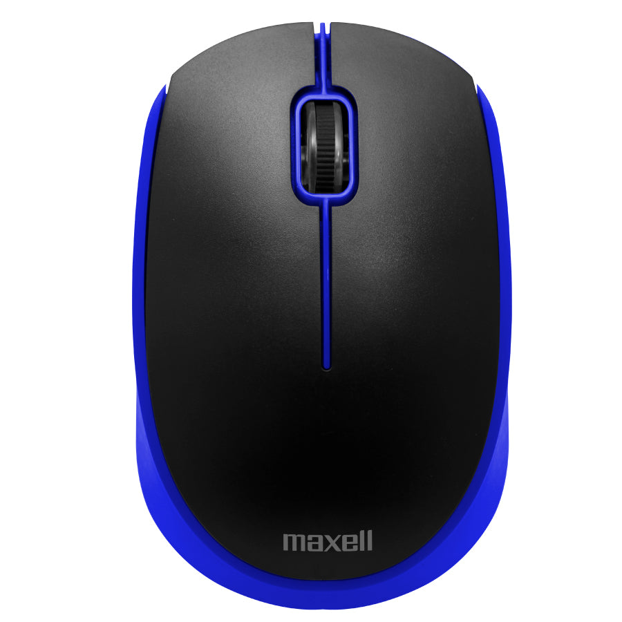 Mouse Inalambrico Maxell MOWL-100 Banda 24GHz Ergonomico Sensor 1200dpi Compatible Windows-Mac
