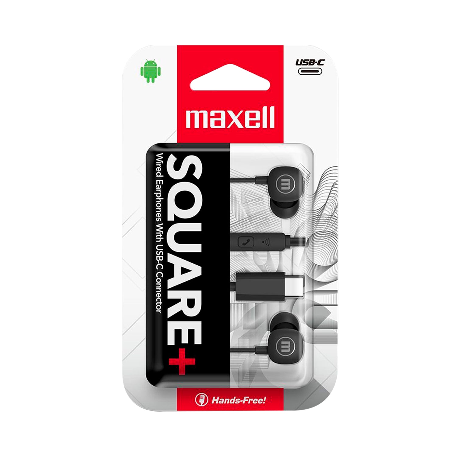 Audifonos Maxell Square+ In-Ear Tipo-C Microfono Manos Libre
