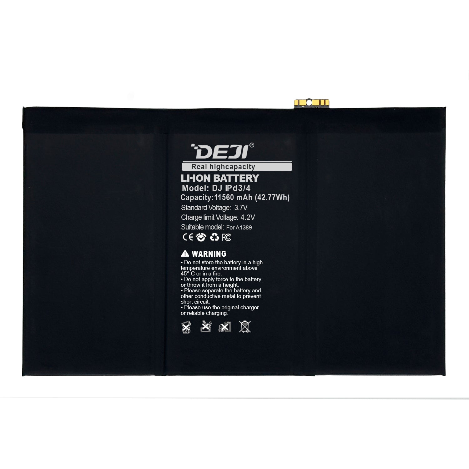 Bateria para iPad 3 / iPad 4 DEJI IC Original Capacidad 11560mAh Maxima Duracion