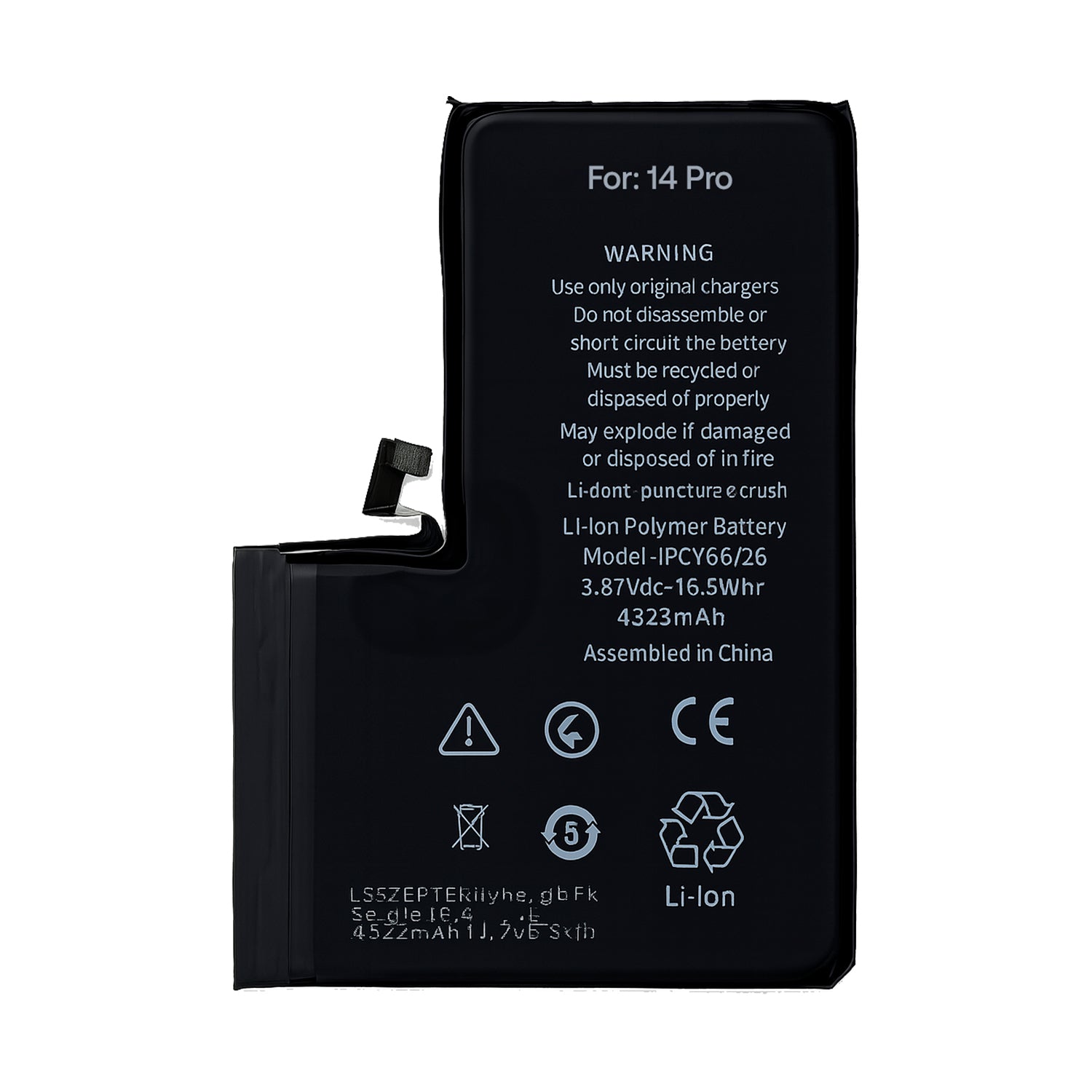 Bateria Compatible con iPhone 14 Pro Capacidad 3200 mAh