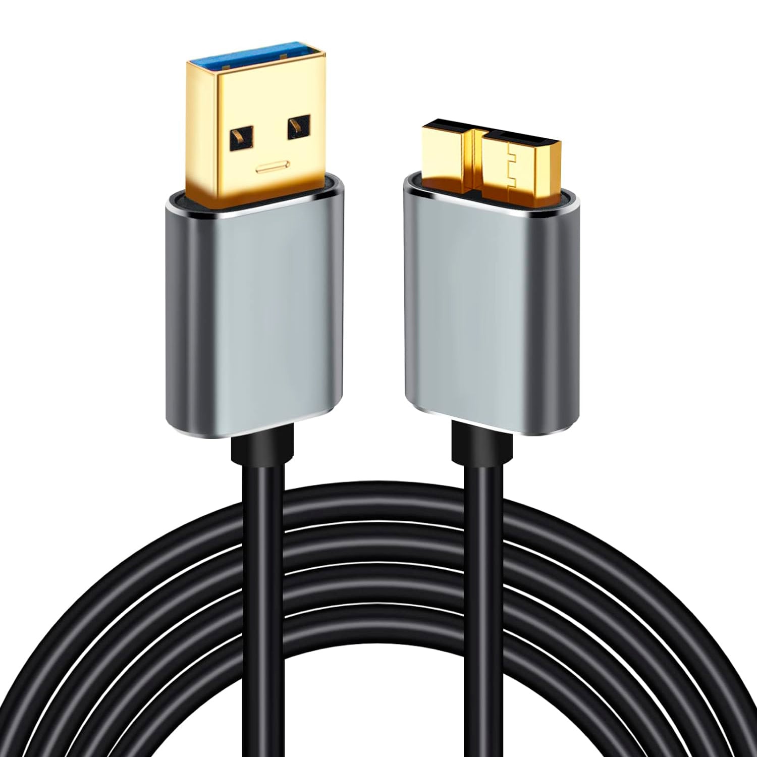 Cable USB A 3.0 a Micro B Para Disco HDD / SSD Externo Velocidad 5Gbps 1 metro