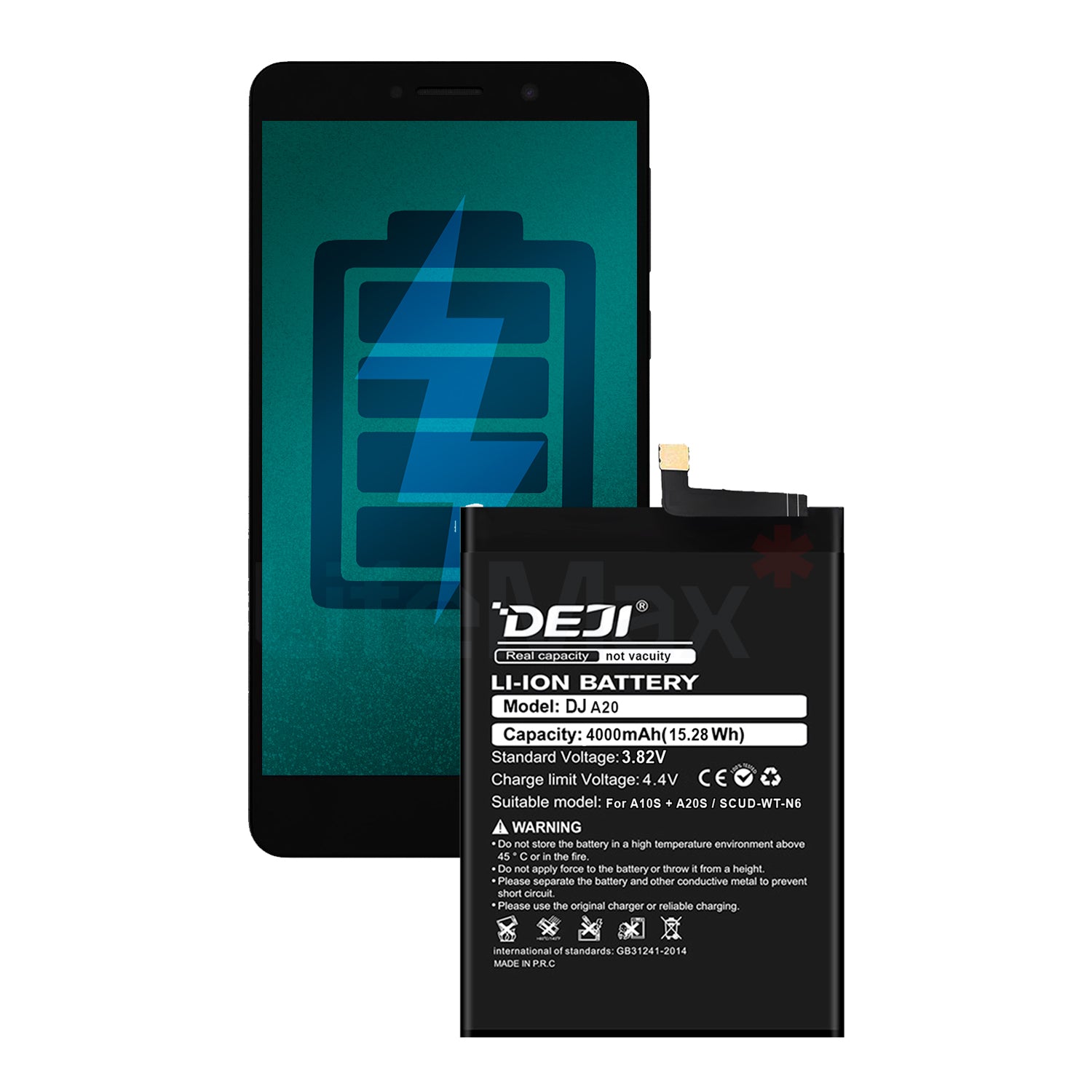 Bateria para Samsung A10S / A20S DEJI IC Original Capacidad 4000mAh Maxima Duracion