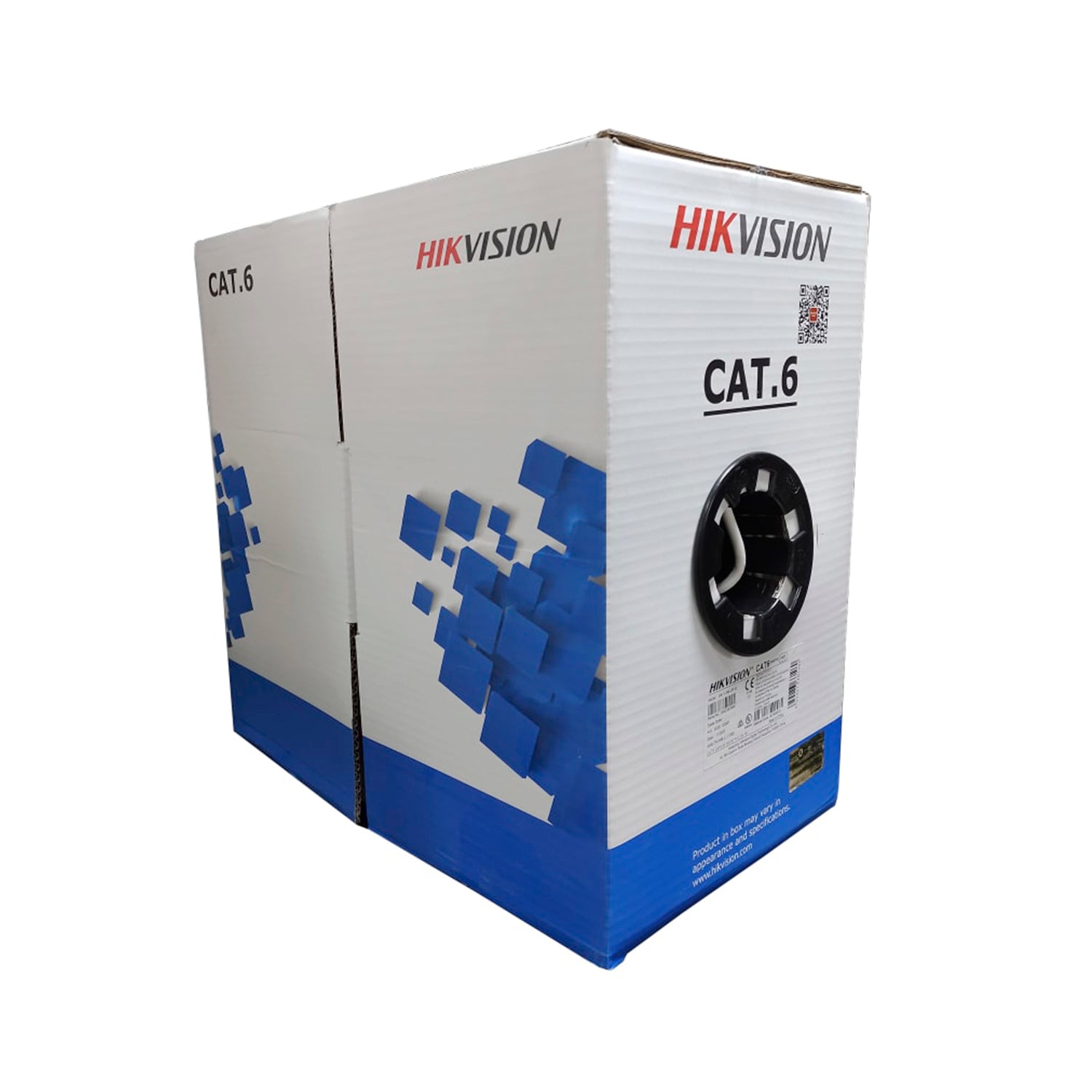 Cable de Red UTP Caja Hikvision Categoria 6 305 metros 100% de Cobre Solido Alta Velocidad