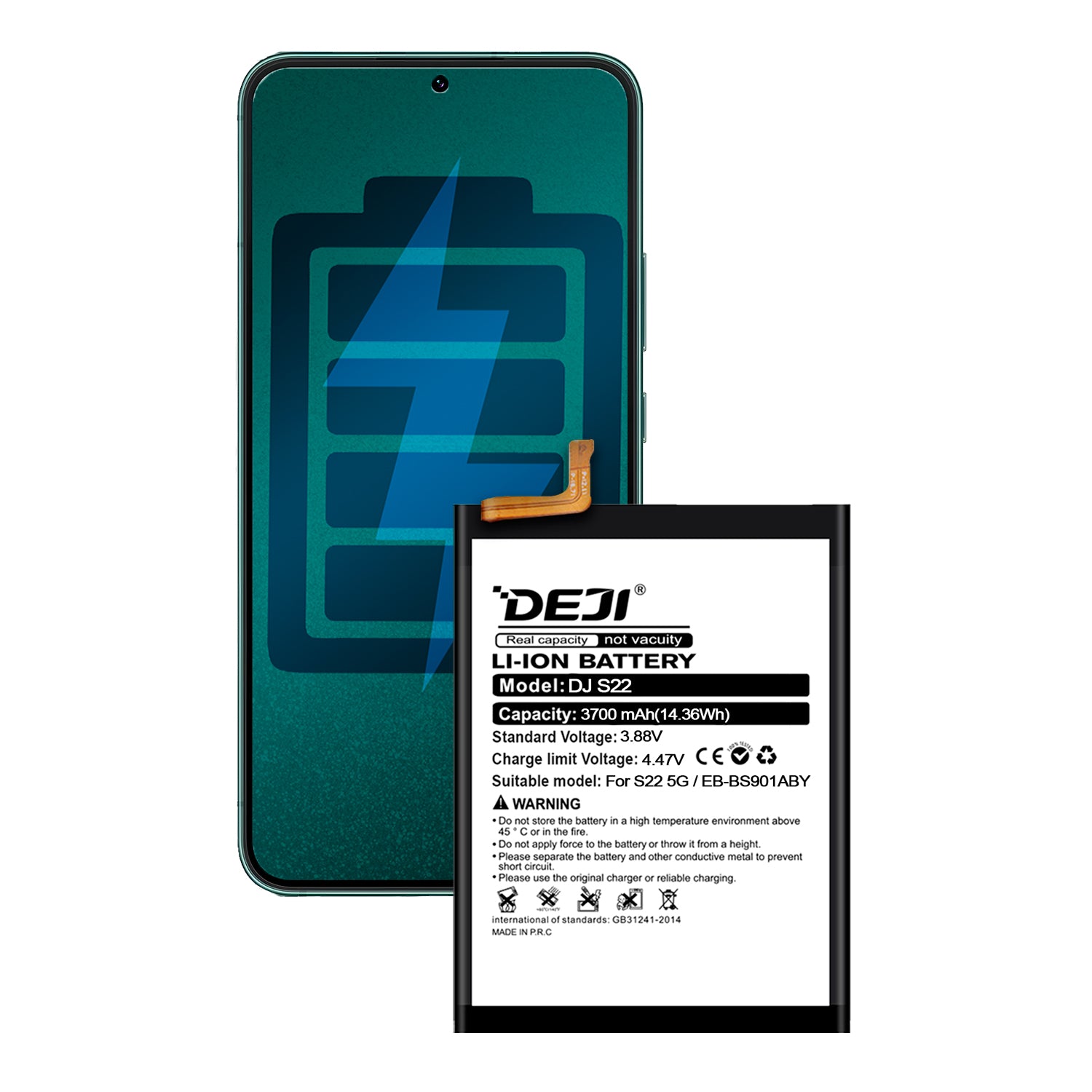 Bateria para Samsung Galaxy S22 5G DEJI IC Original Capacidad 3700mAh Maxima Duracion