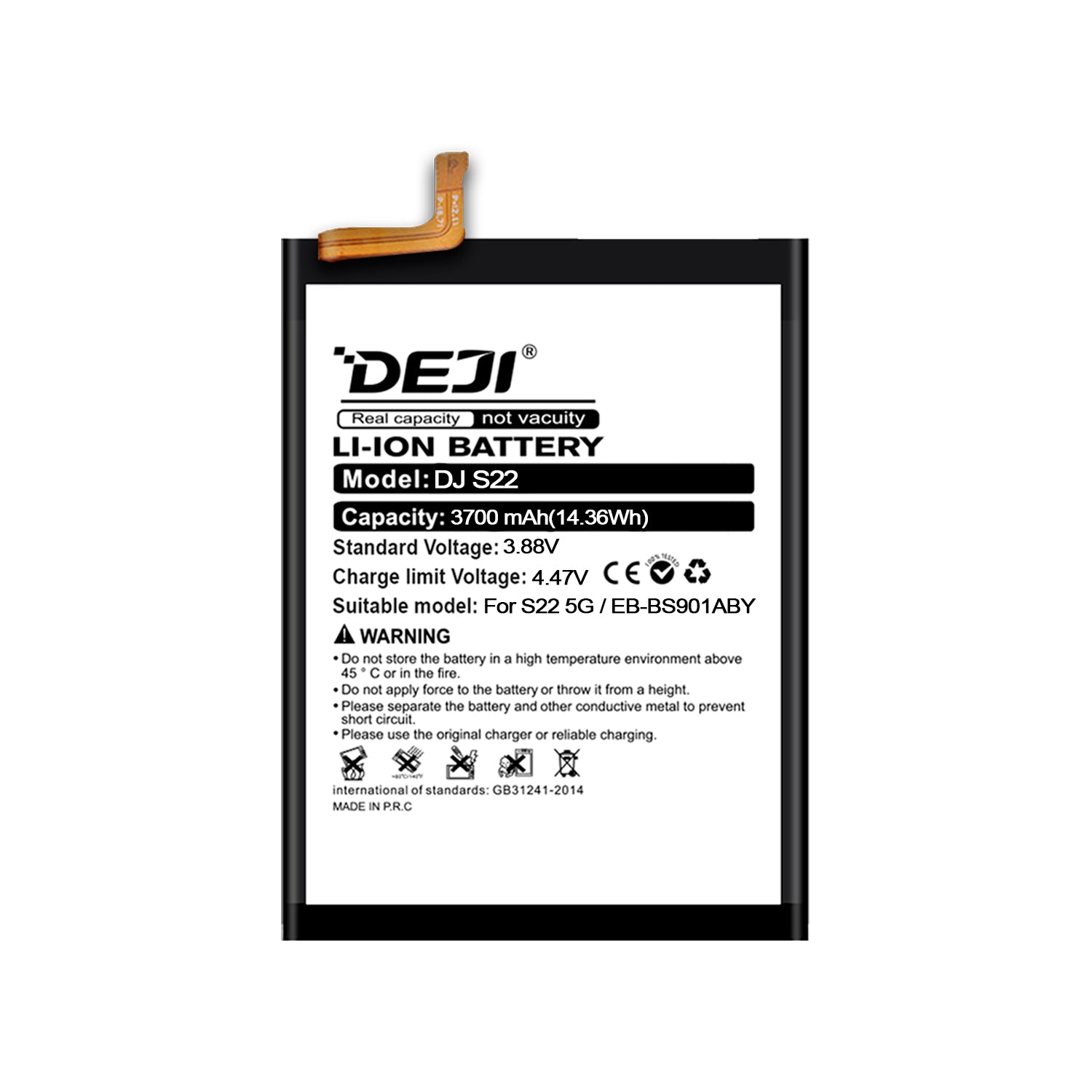 Bateria para Samsung Galaxy S22 5G DEJI IC Original Capacidad 3700mAh Maxima Duracion