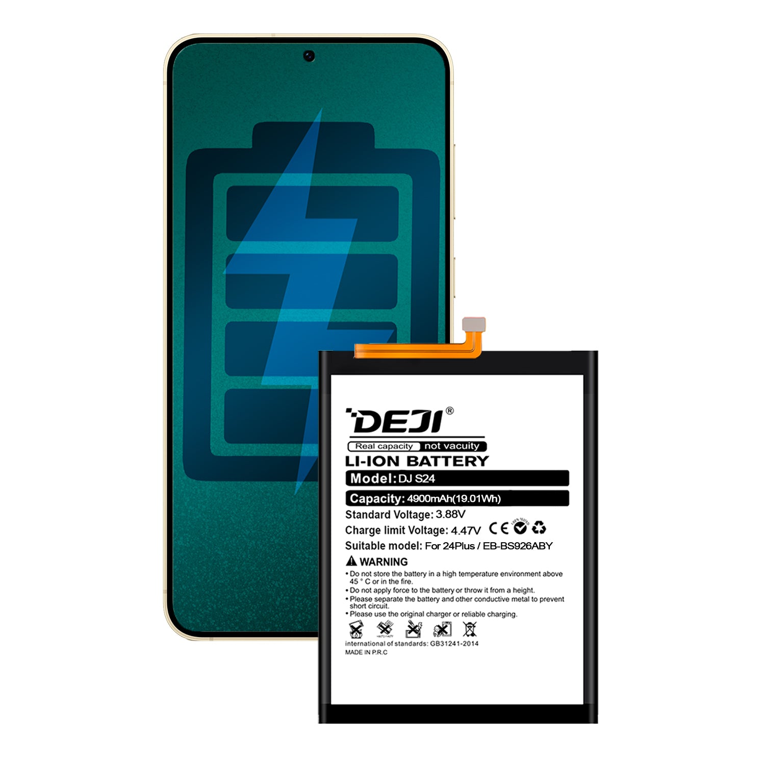 Bateria para Samsung Galaxy S24 Plus 5G DEJI IC Original Capacidad 4900mAh Maxima Duracion