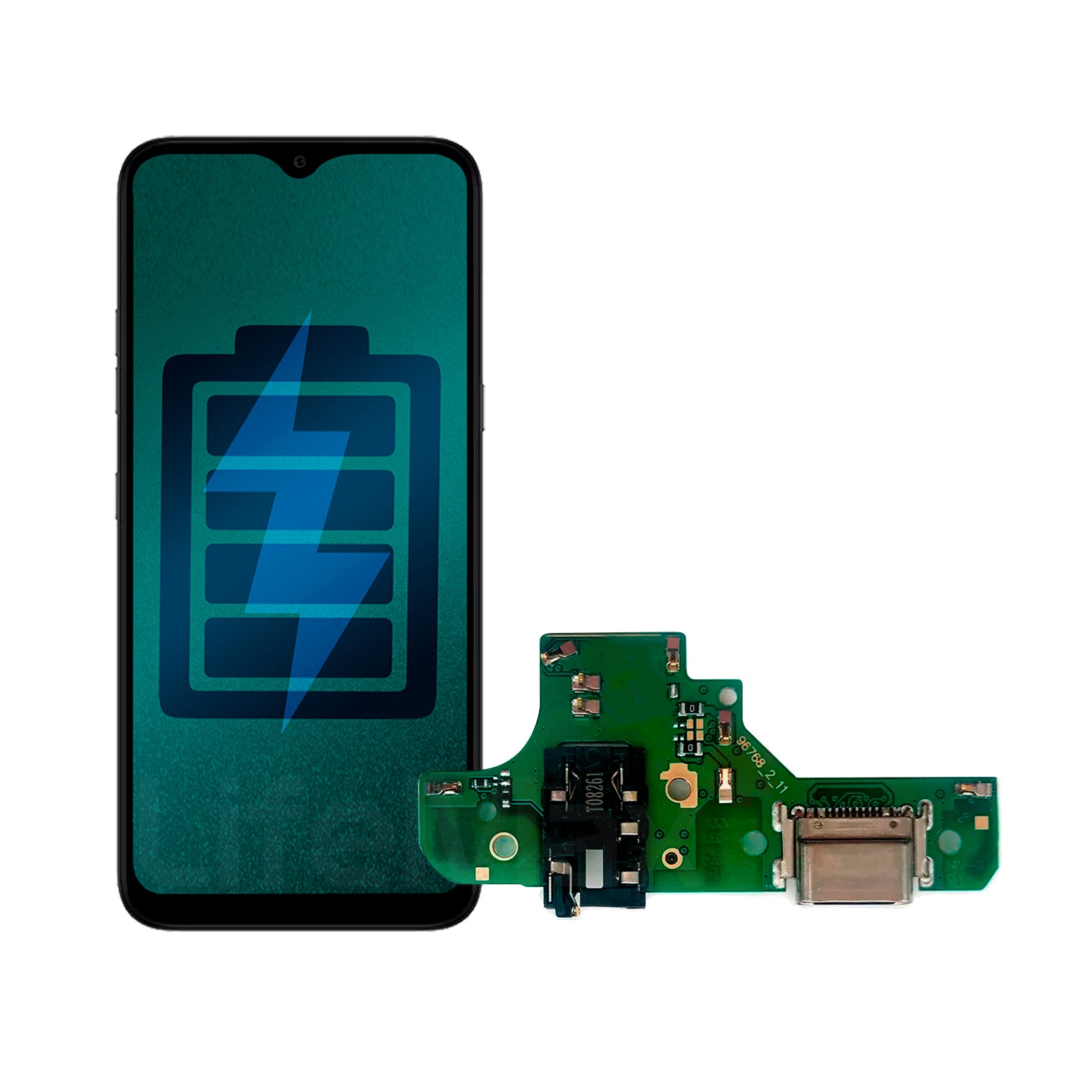 Flex de Carga Compatible con LG K51S Conector Tipo C