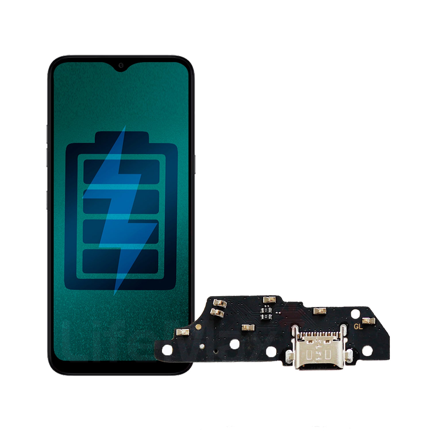 Flex de Carga para Motorola Moto E20 Conector Tipo C