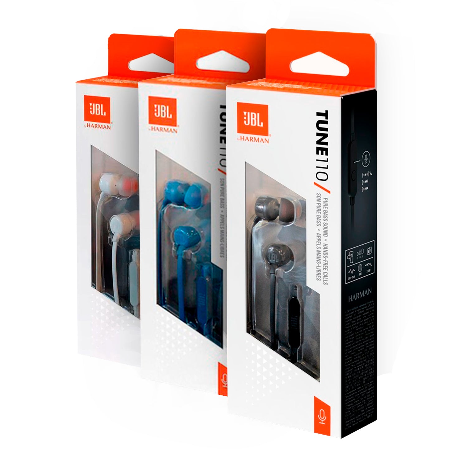 Audifono JBL Tune110 In-ear Conector 3.5mm Manos Libres con Microfono y Sonido Pure Bass