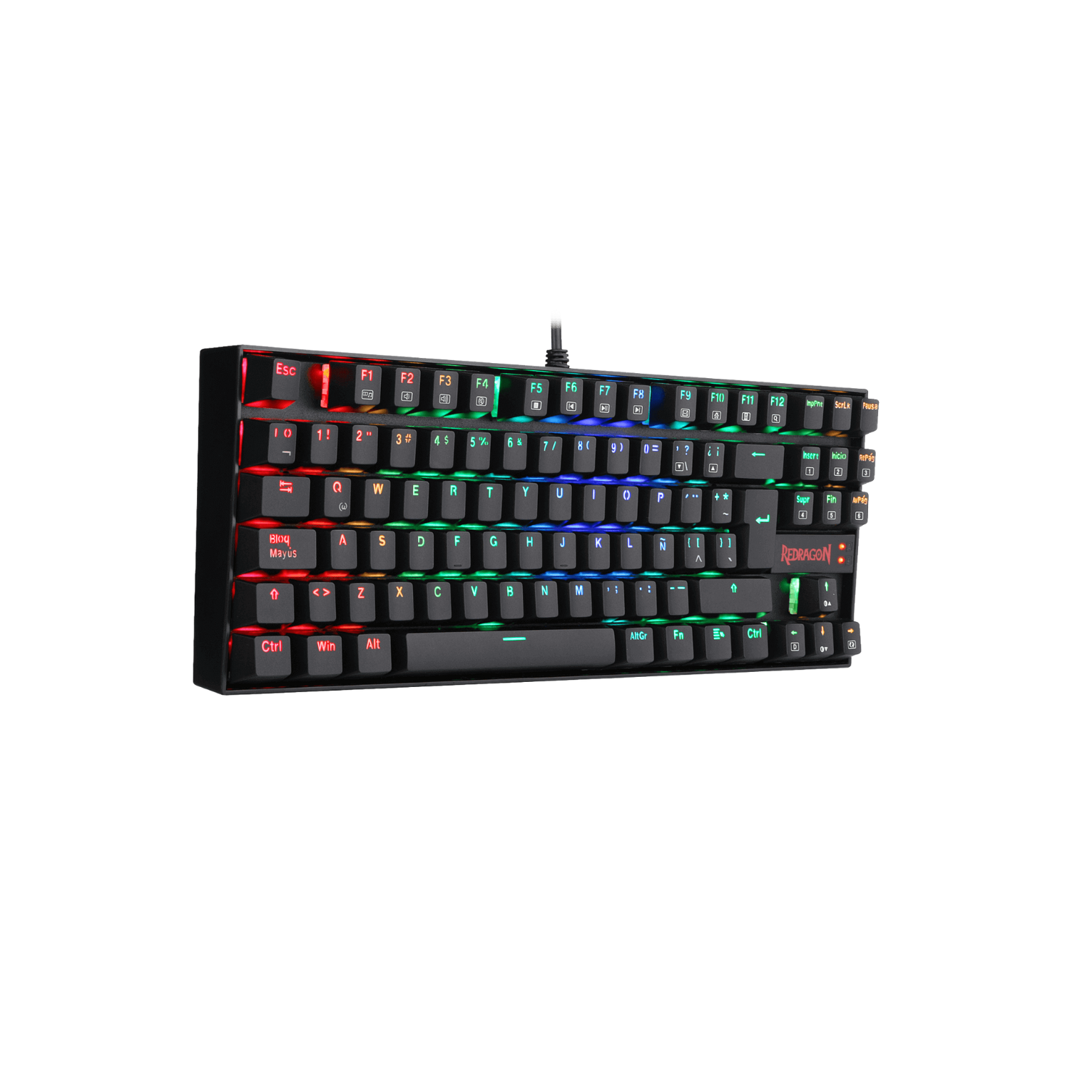 Teclado Mecanico Gamer Redragon Kumara RGB Switches Red